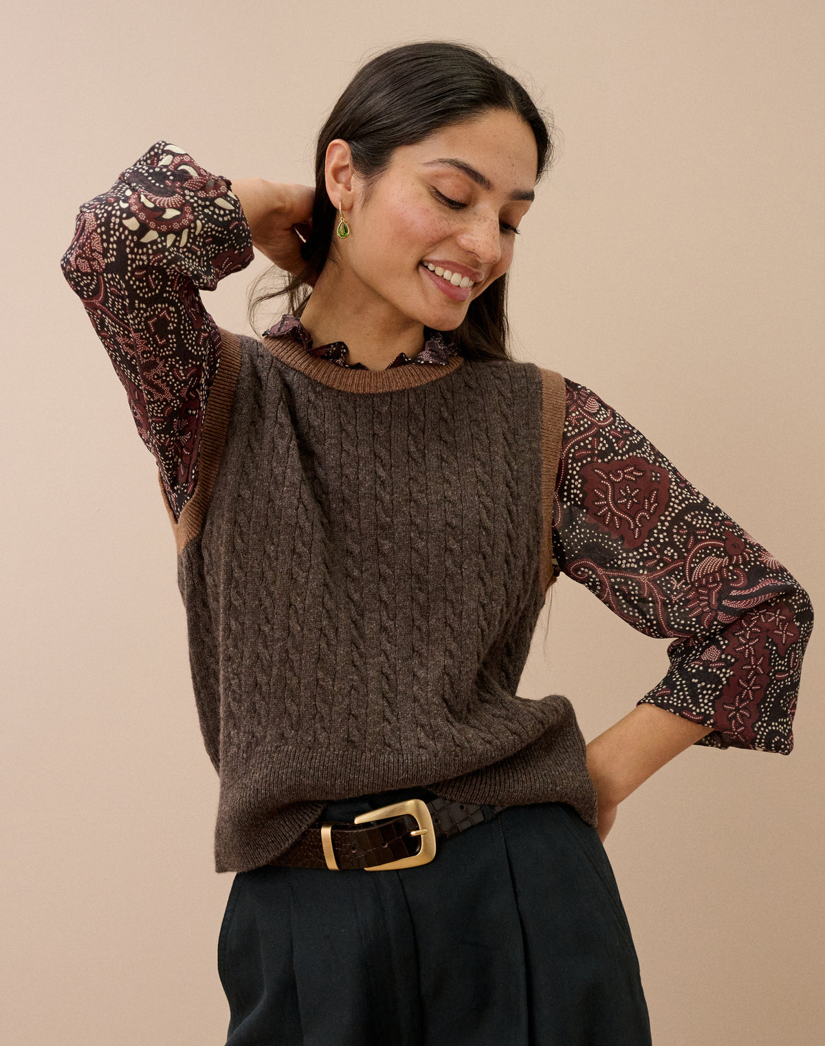 Supersoft Lambswool Cable Tank
