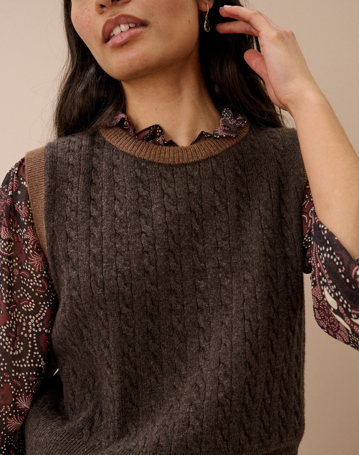 Supersoft Lambswool Cable Tank