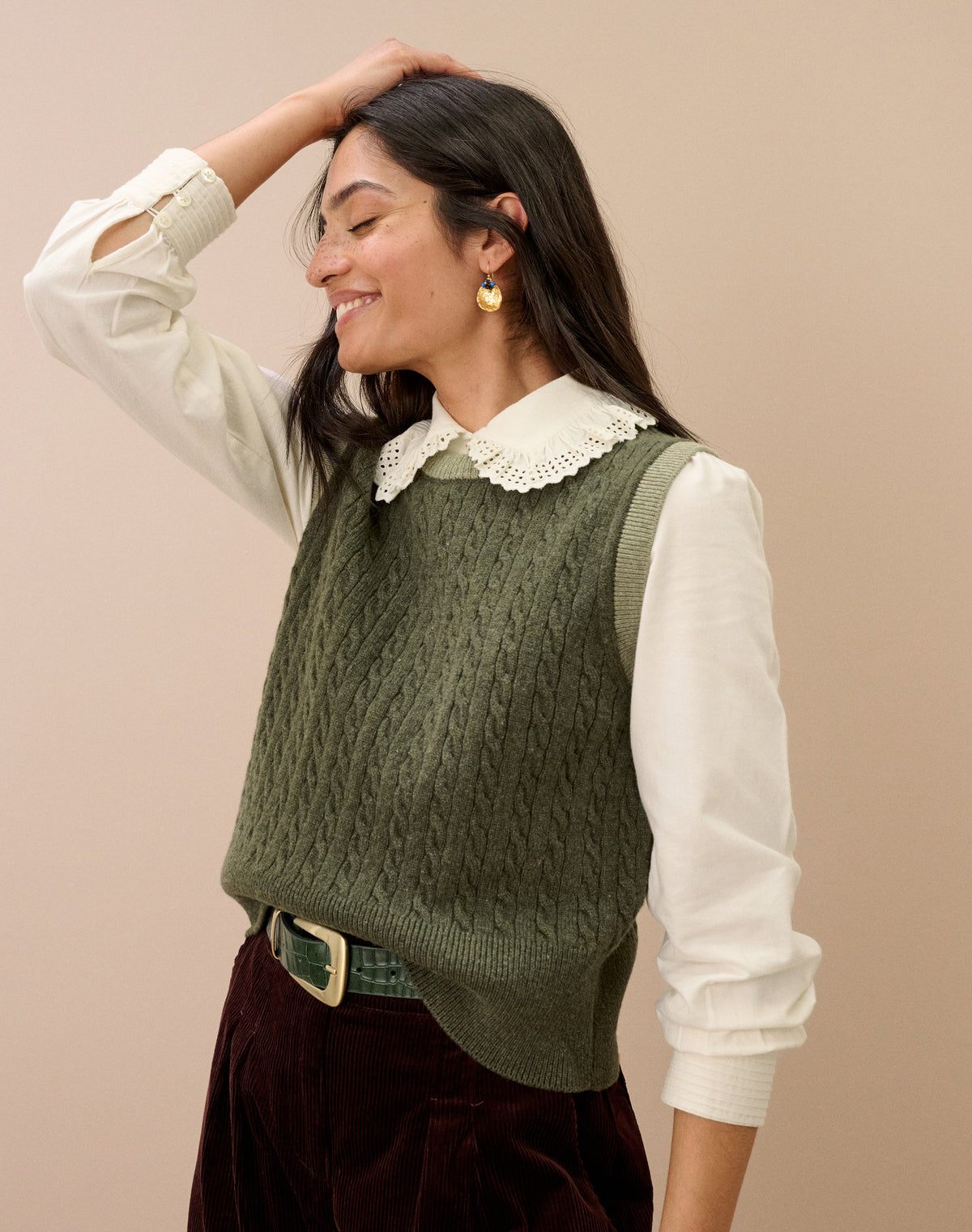 Supersoft Lambswool Cable Tank