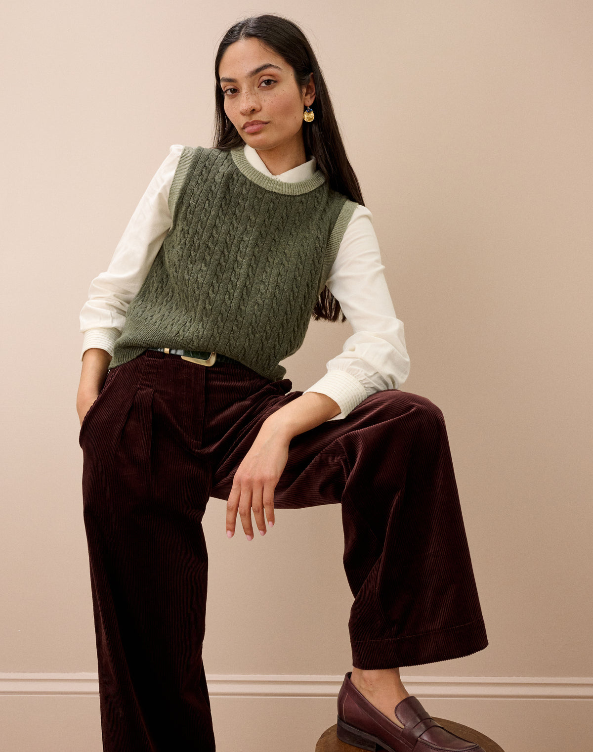 Supersoft Lambswool Cable Tank