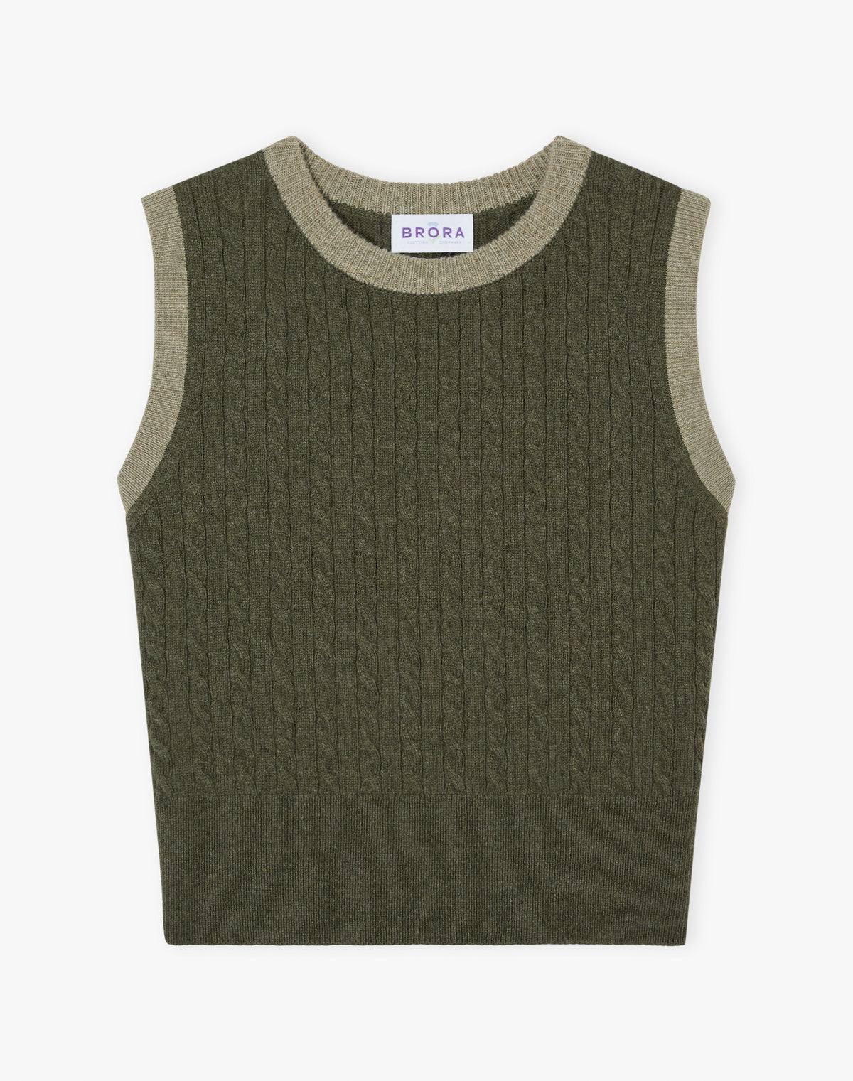 Supersoft Lambswool Cable Tank