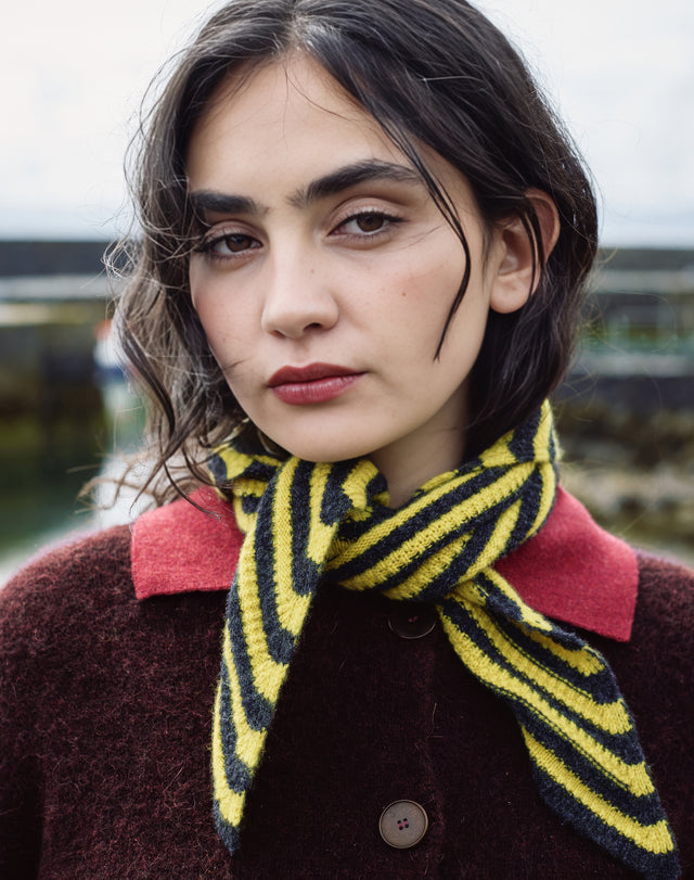 Supersoft Lambswool Striped Neck Tie