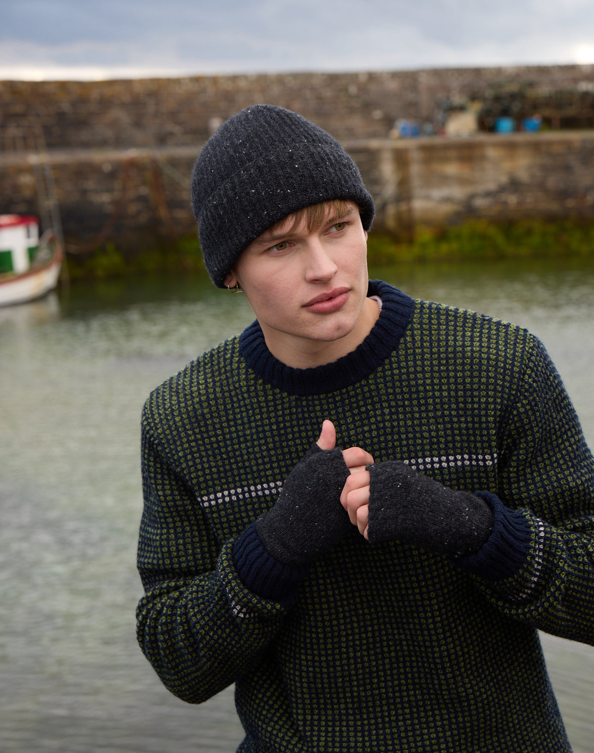 Wool Textured Knit Jumper