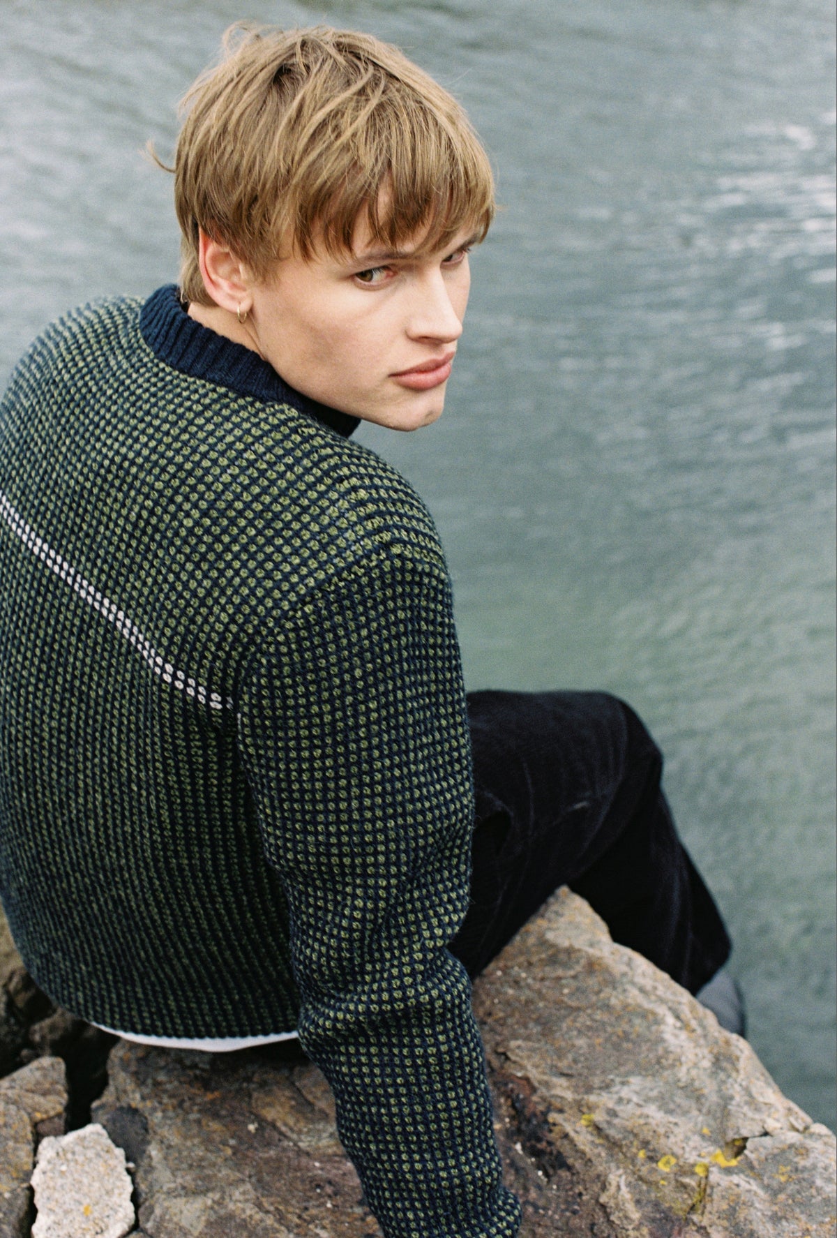 Wool Textured Knit Jumper