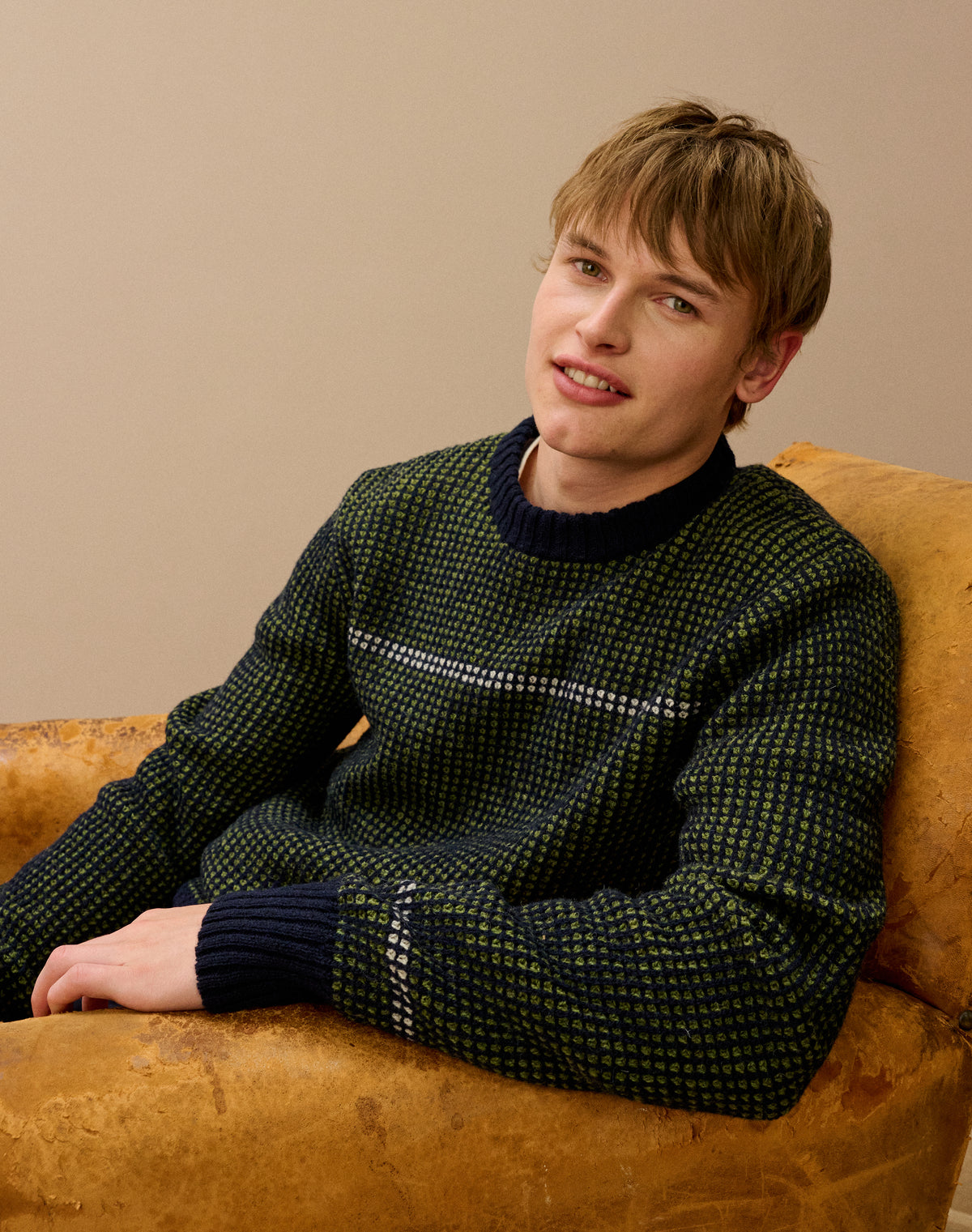 Wool Textured Knit Jumper