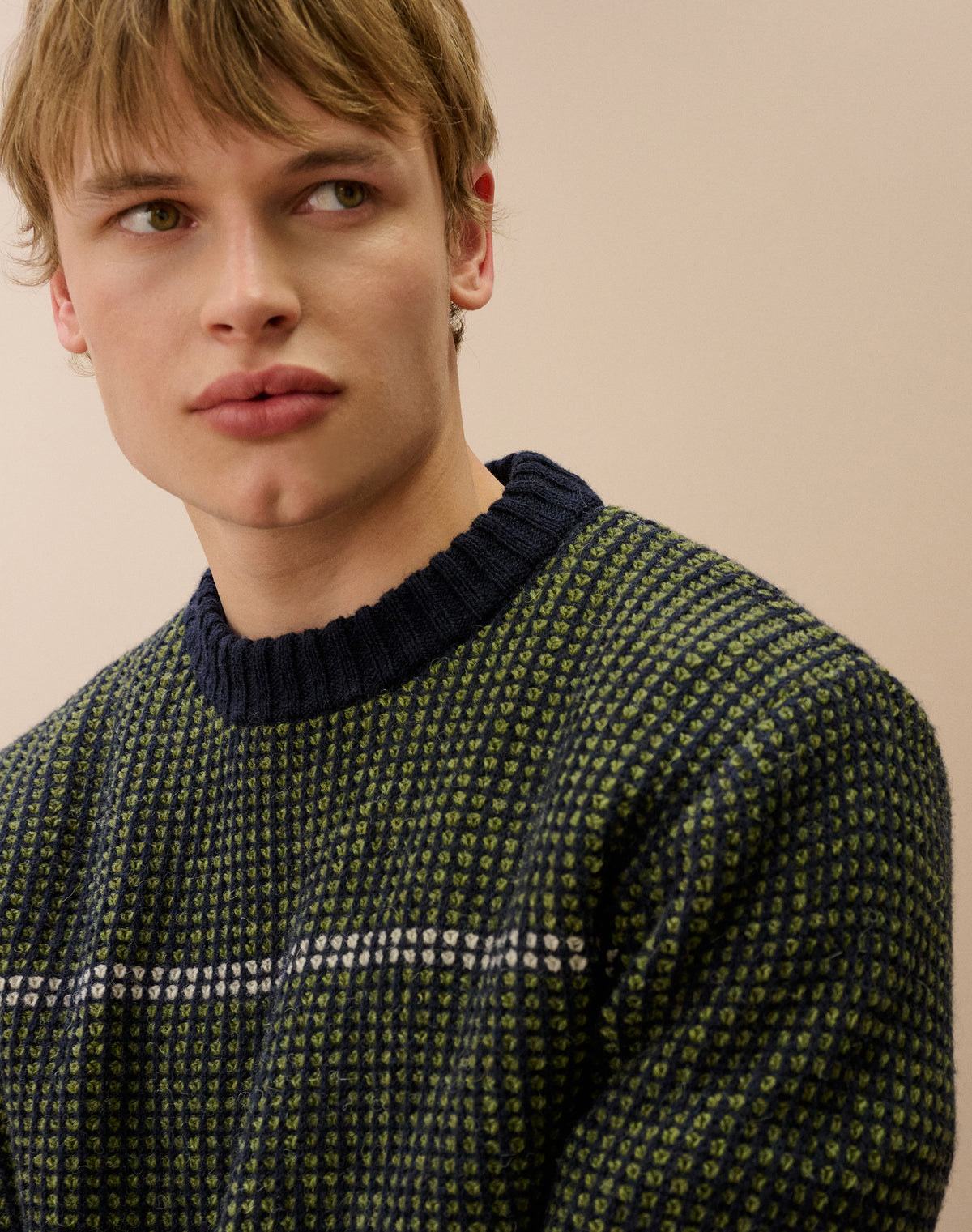 Wool Textured Knit Jumper