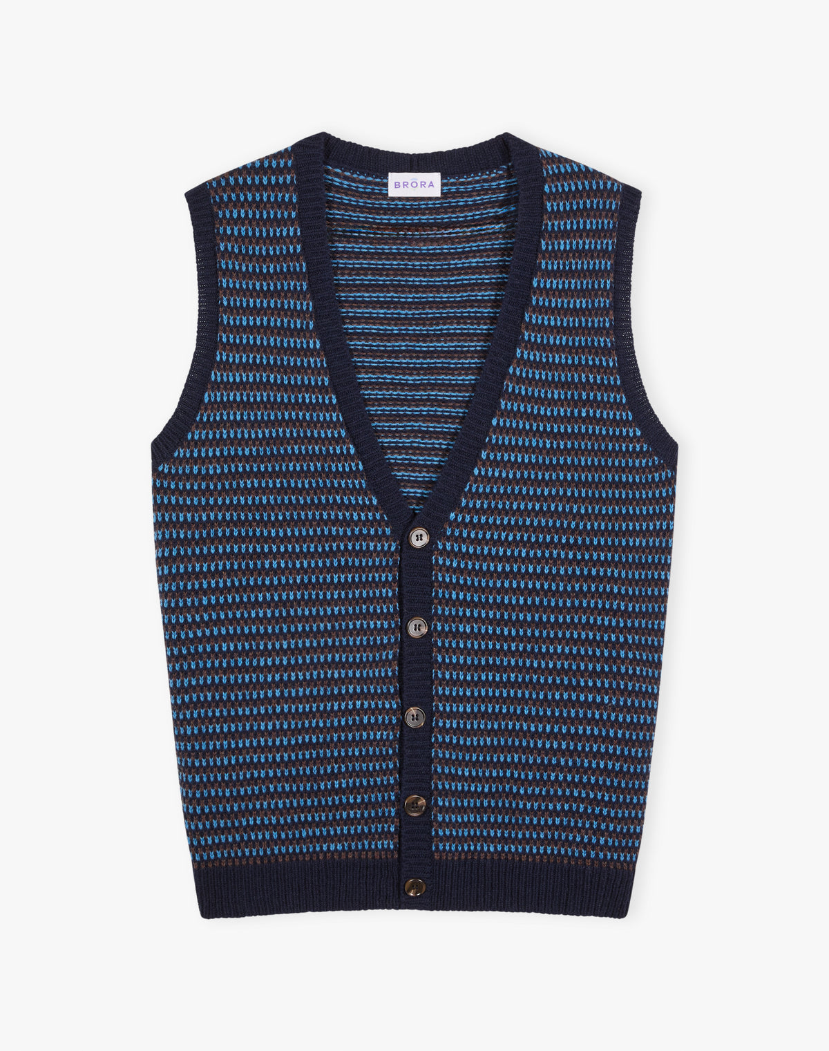 Merino Lambswool Birdseye Waistcoat