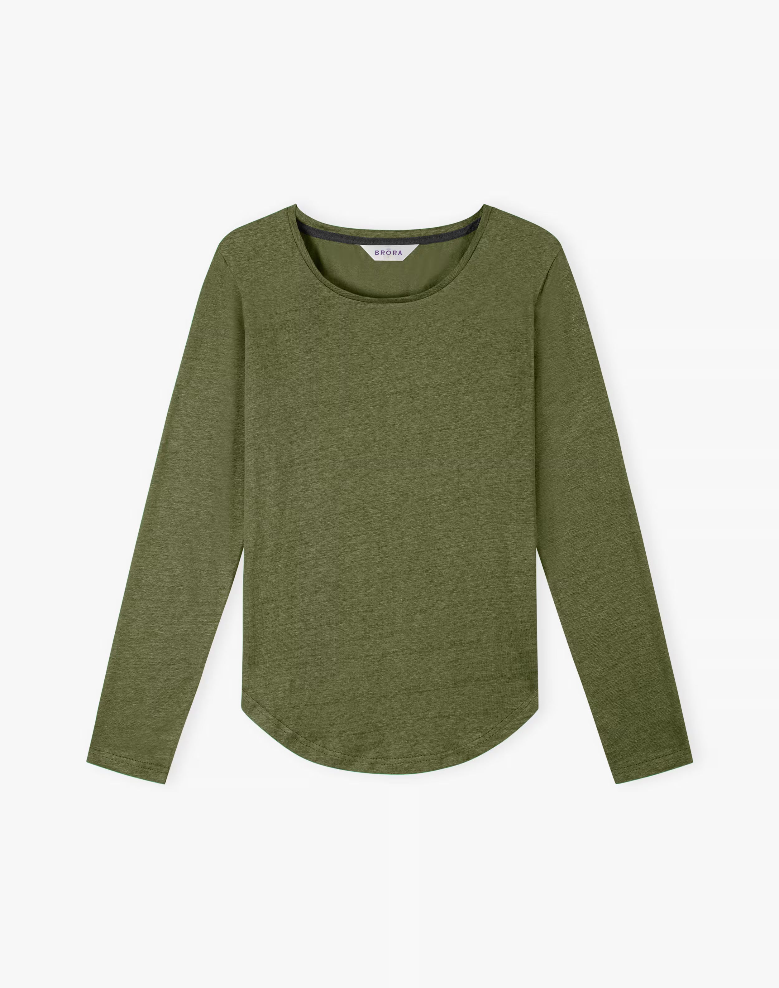 Linen Knit Boat Neck T-Shirt