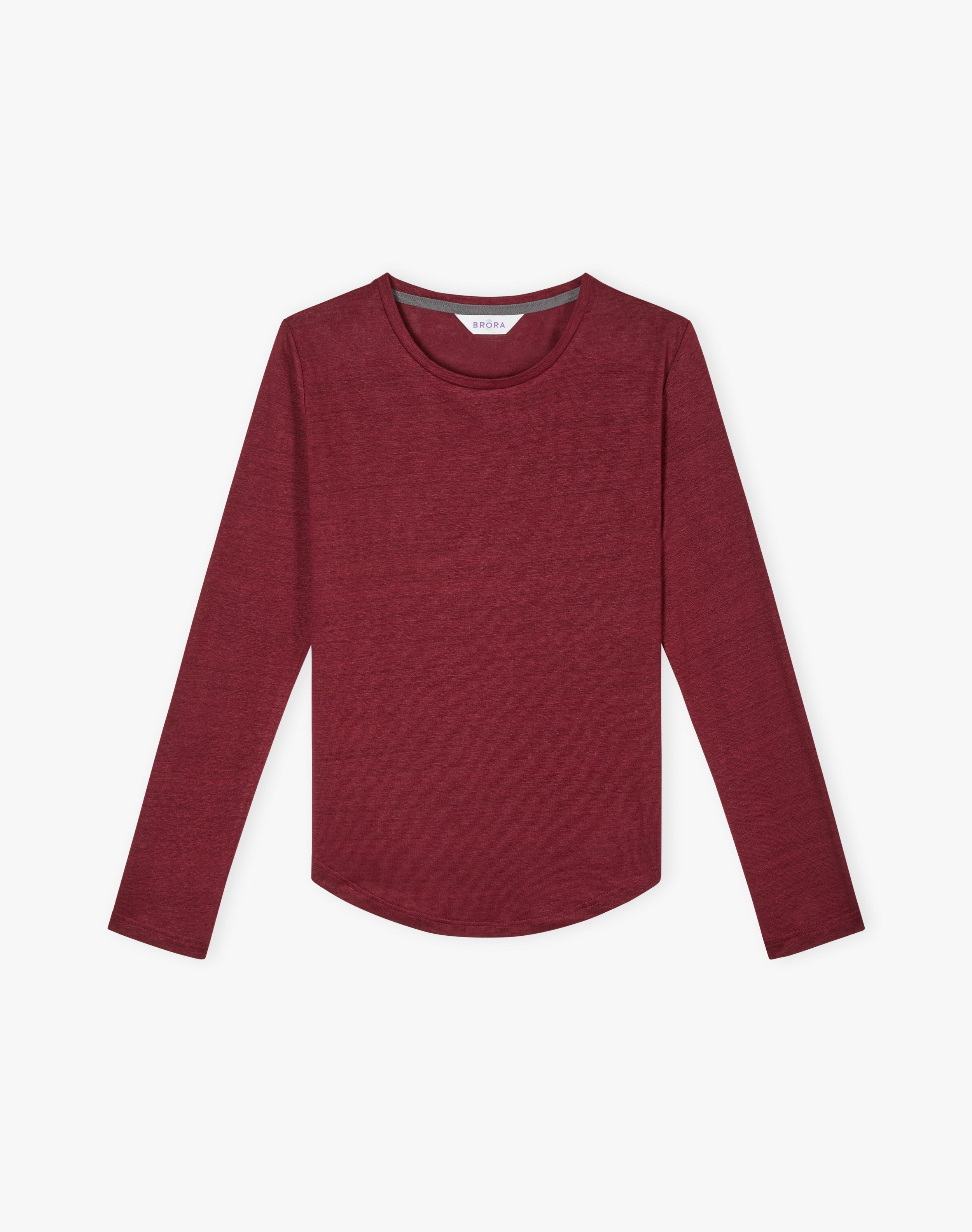 Linen Knit Boat Neck T-Shirt