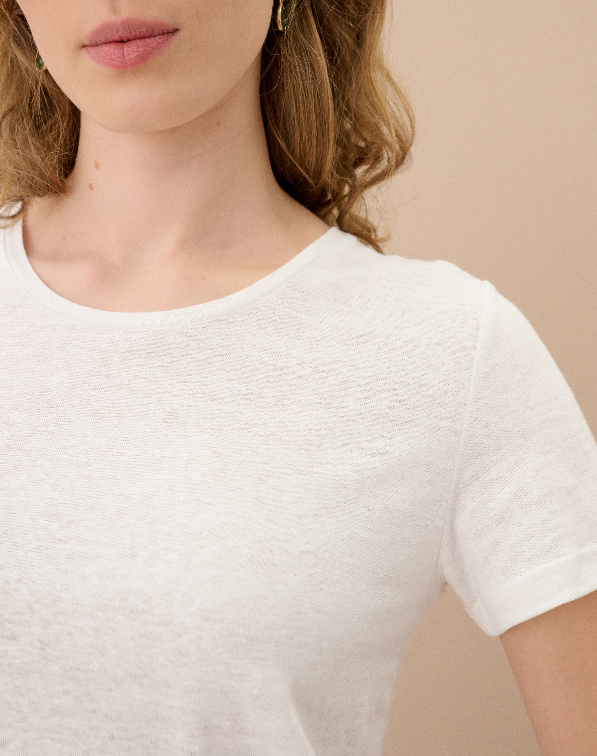 Linen Knit T-Shirt