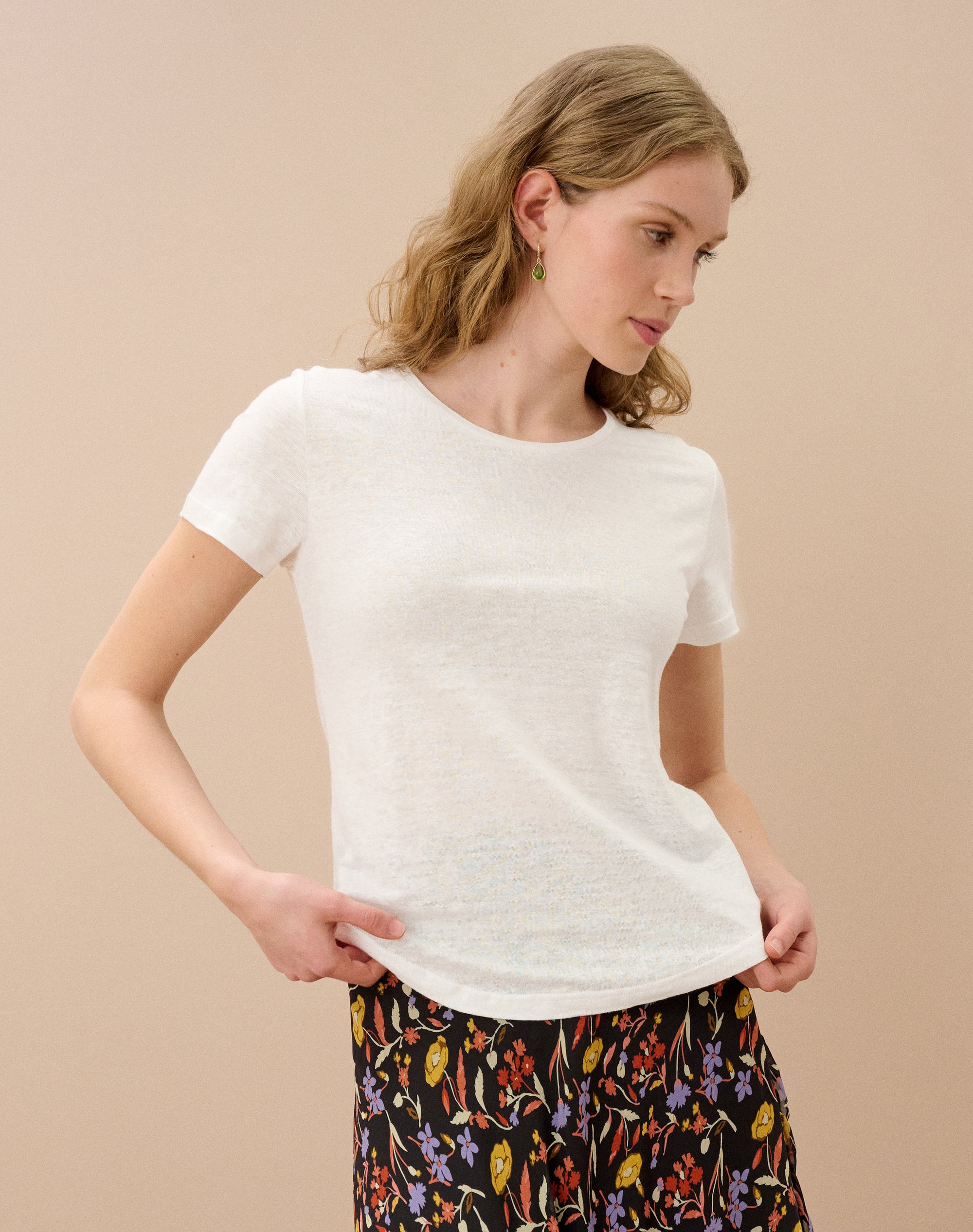 Linen Knit T-Shirt