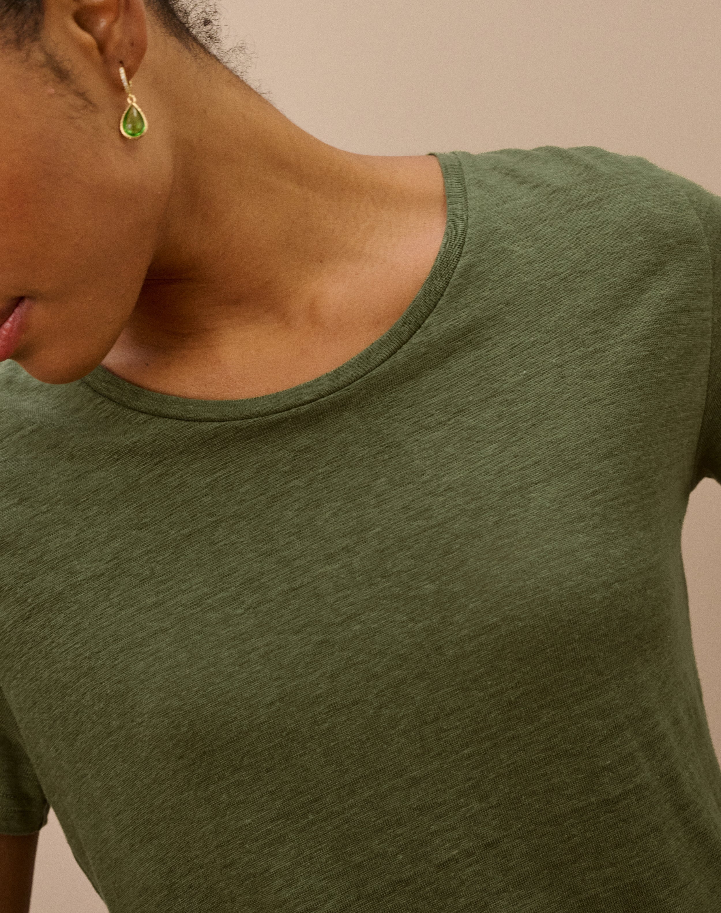 Linen Knit T-Shirt