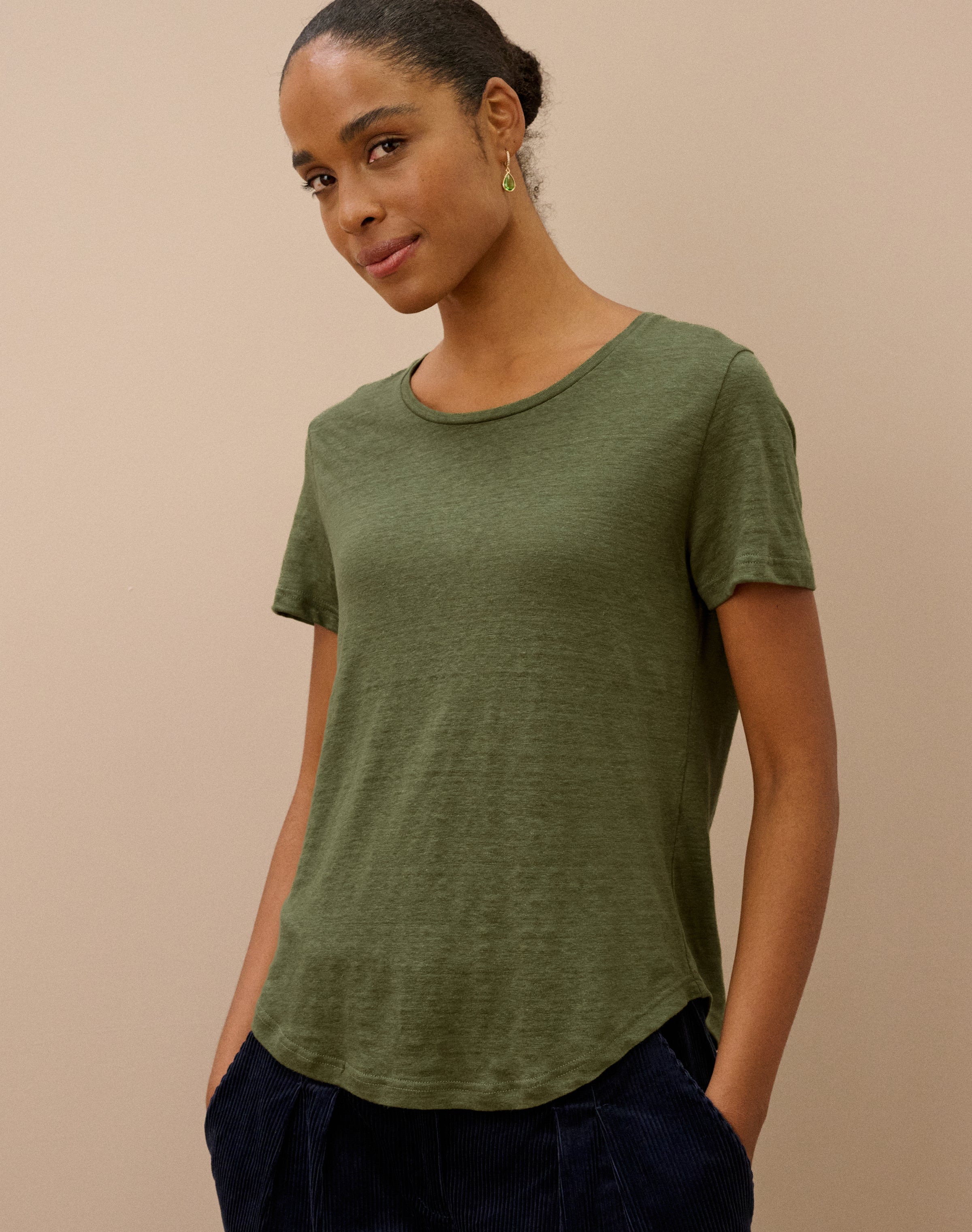 Linen Knit T-Shirt
