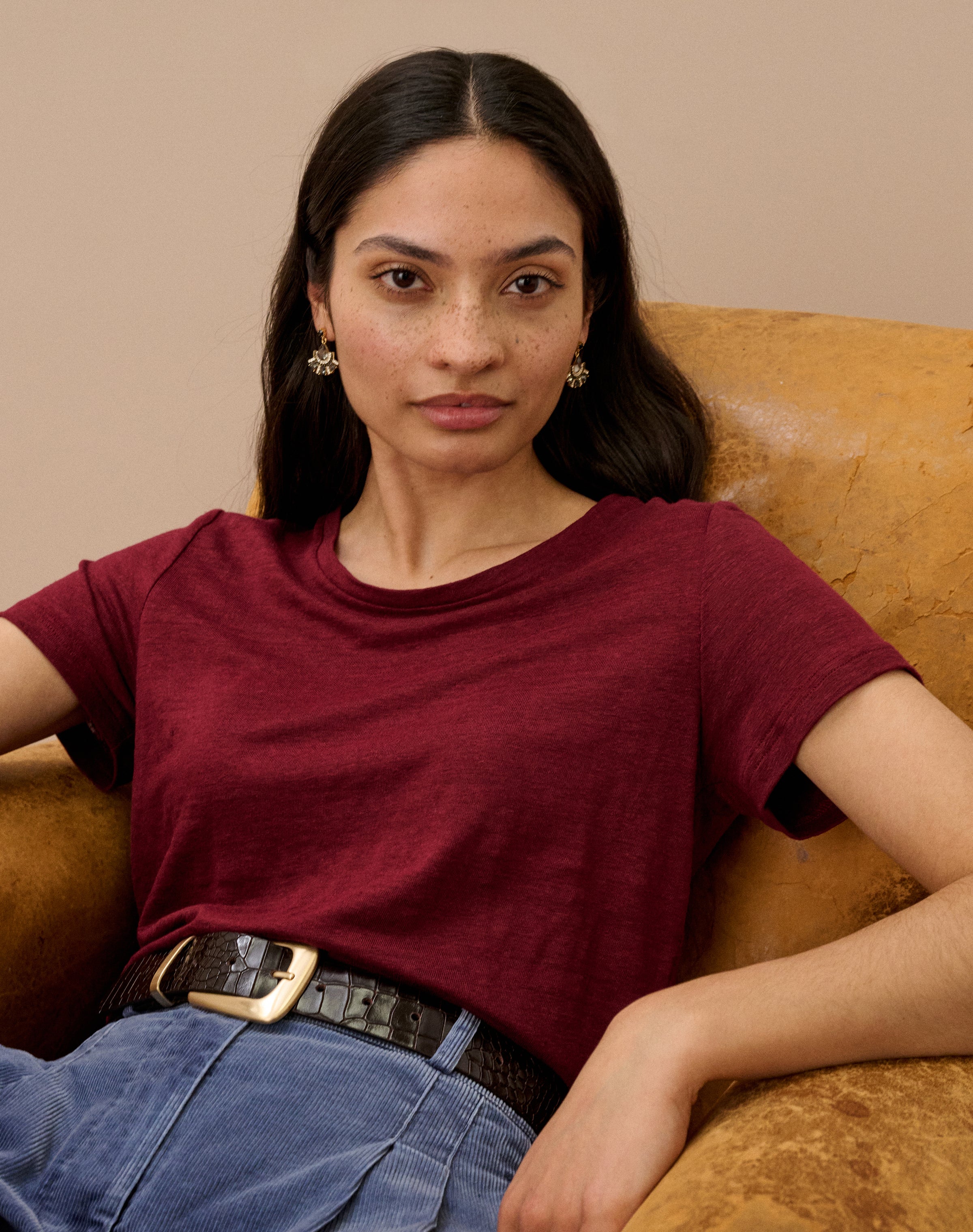 Linen Knit T-Shirt
