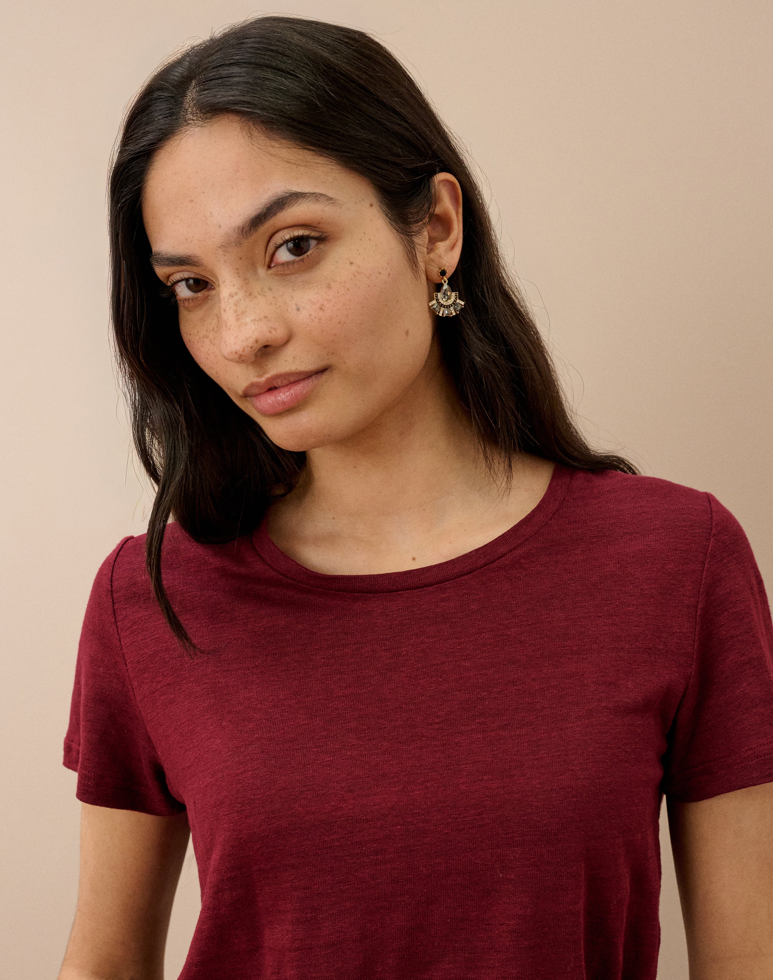 Linen Knit T-Shirt