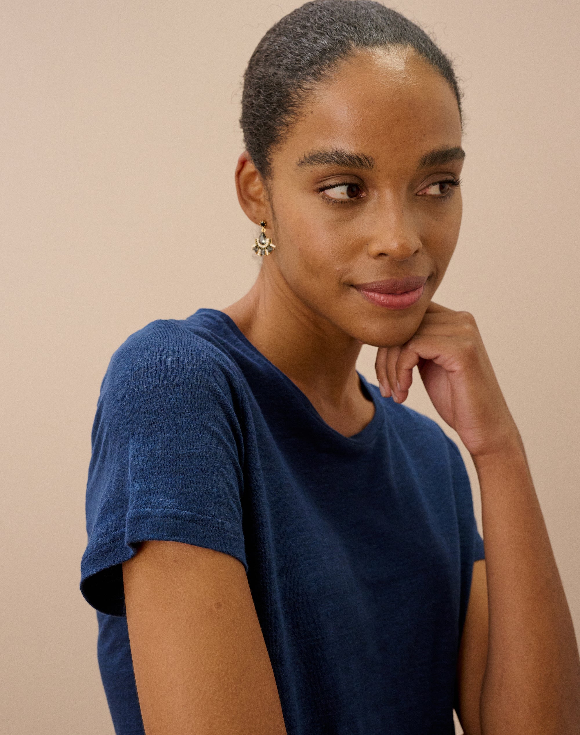 Linen Knit T-Shirt