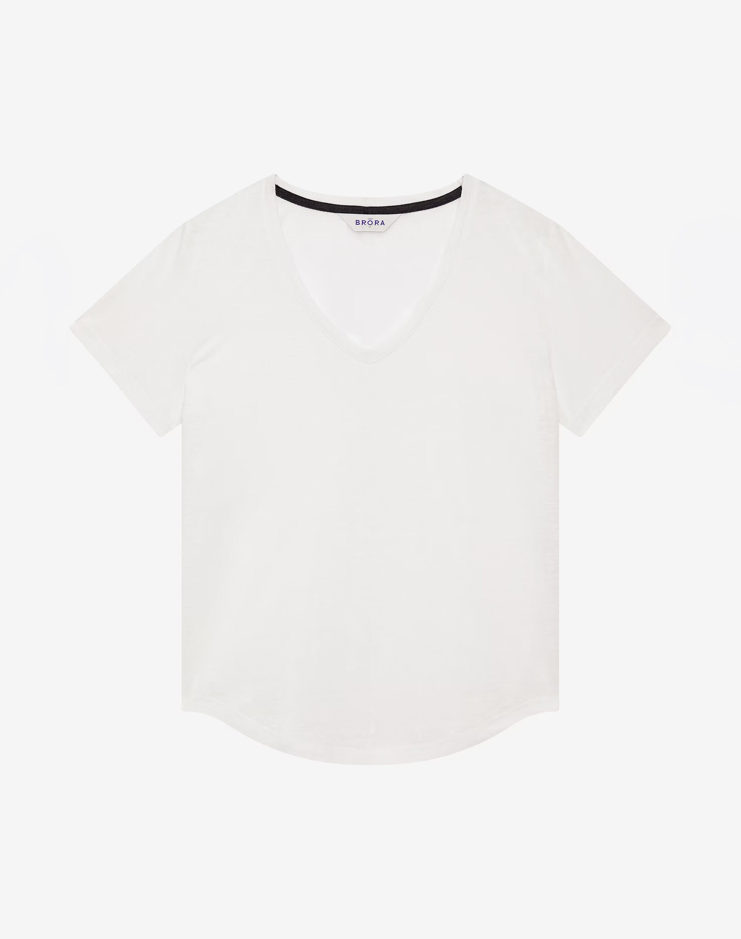 Linen Knit V Neck T-Shirt