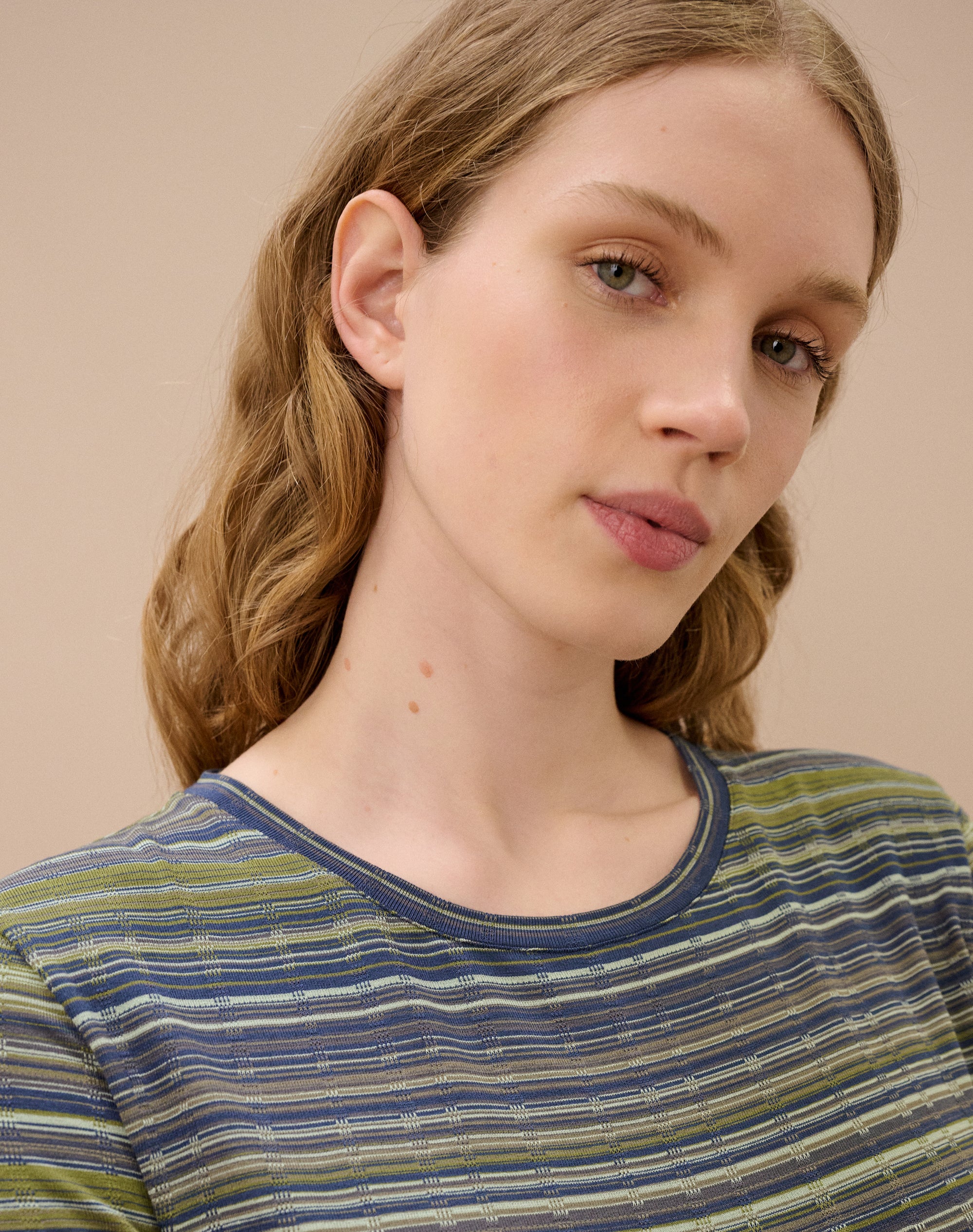 Fine Stripe Jersey T-Shirt