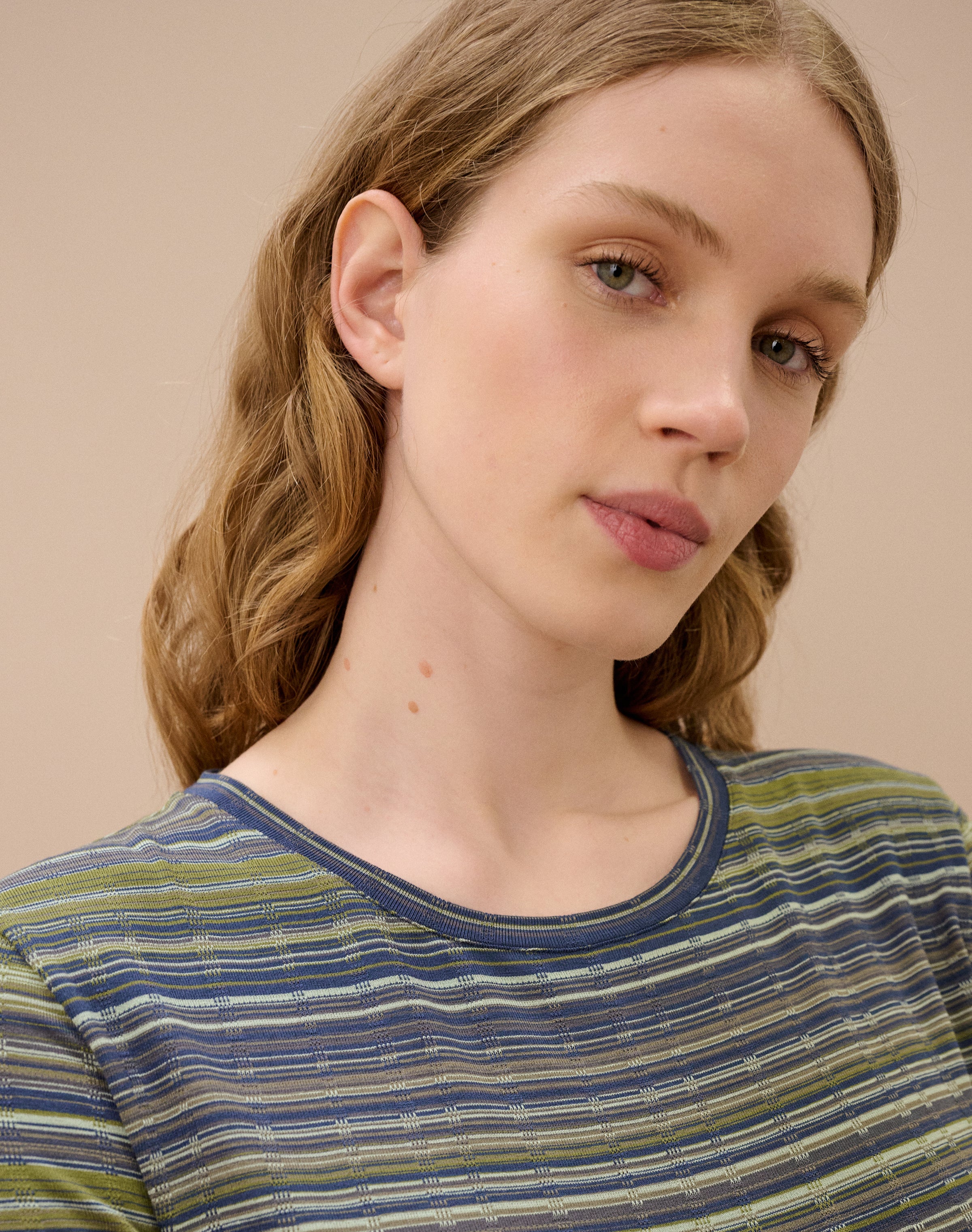 Fine Stripe Jersey T-Shirt