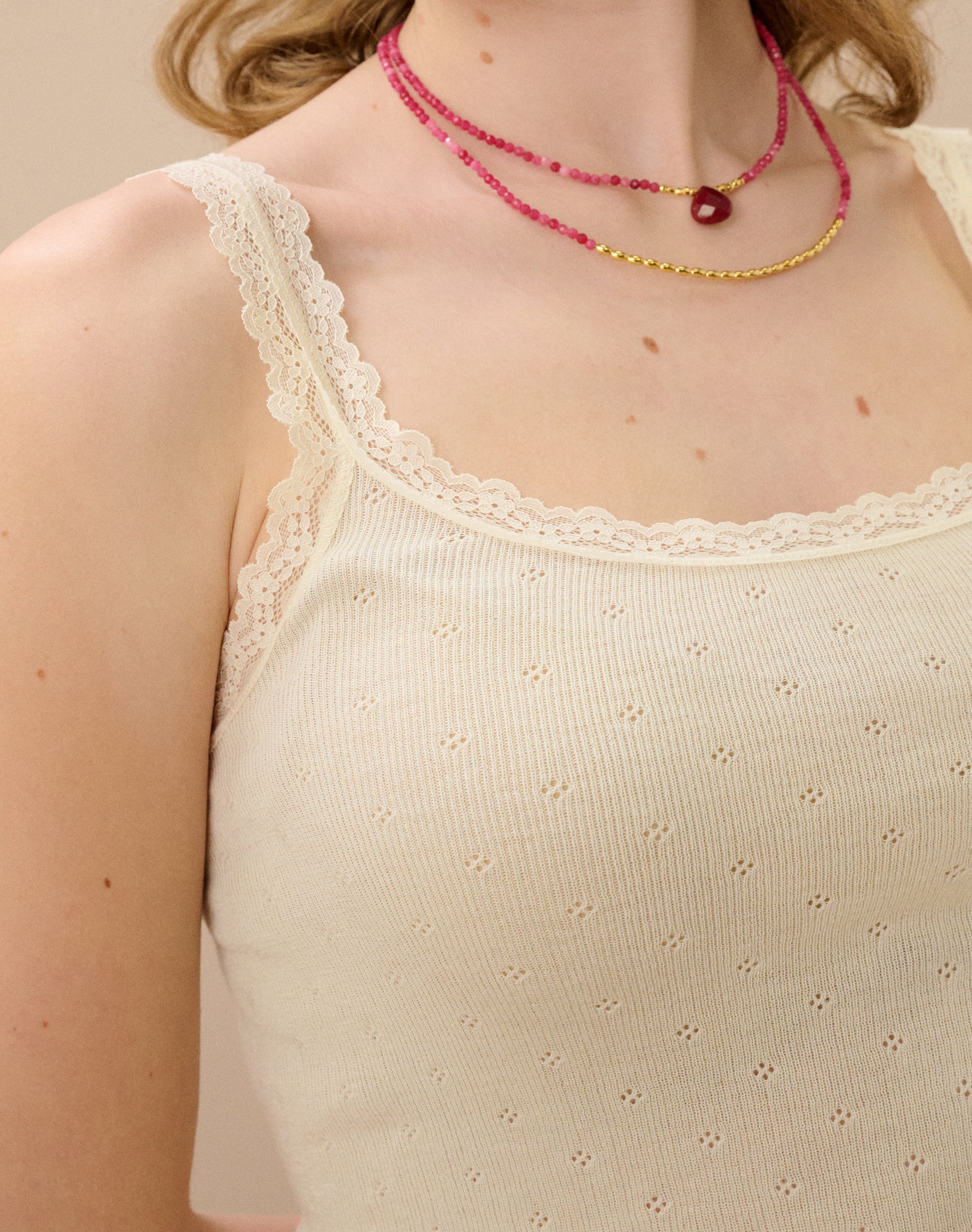 Lace Trim Scoop Camisole