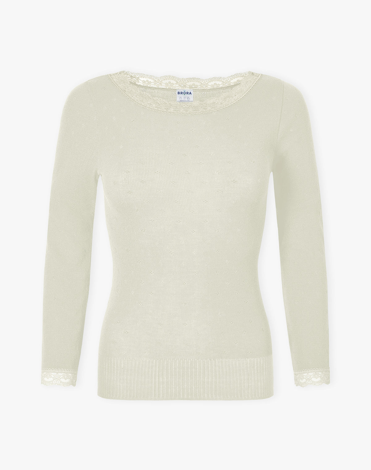 Lace Trim Scoop Neck