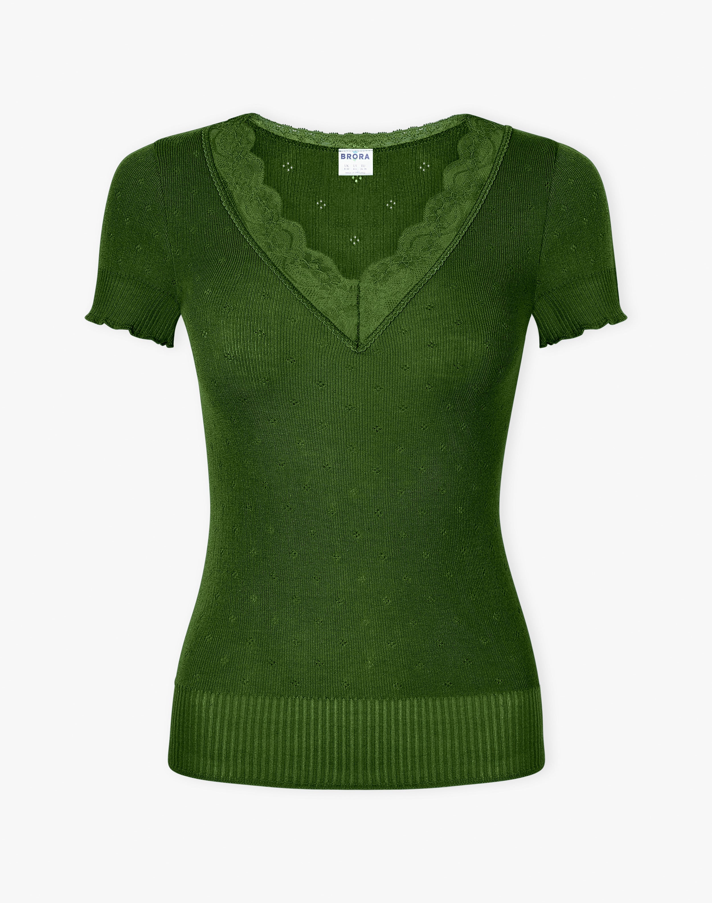 Lace Trim Cap Sleeve Top