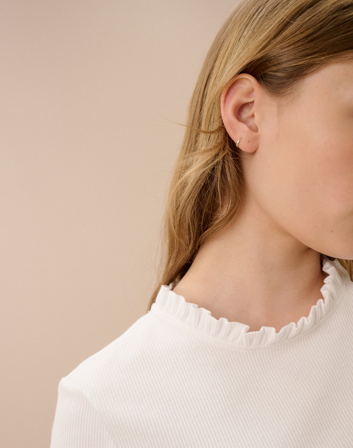 Organic Cotton Ribbed  Jersey Top