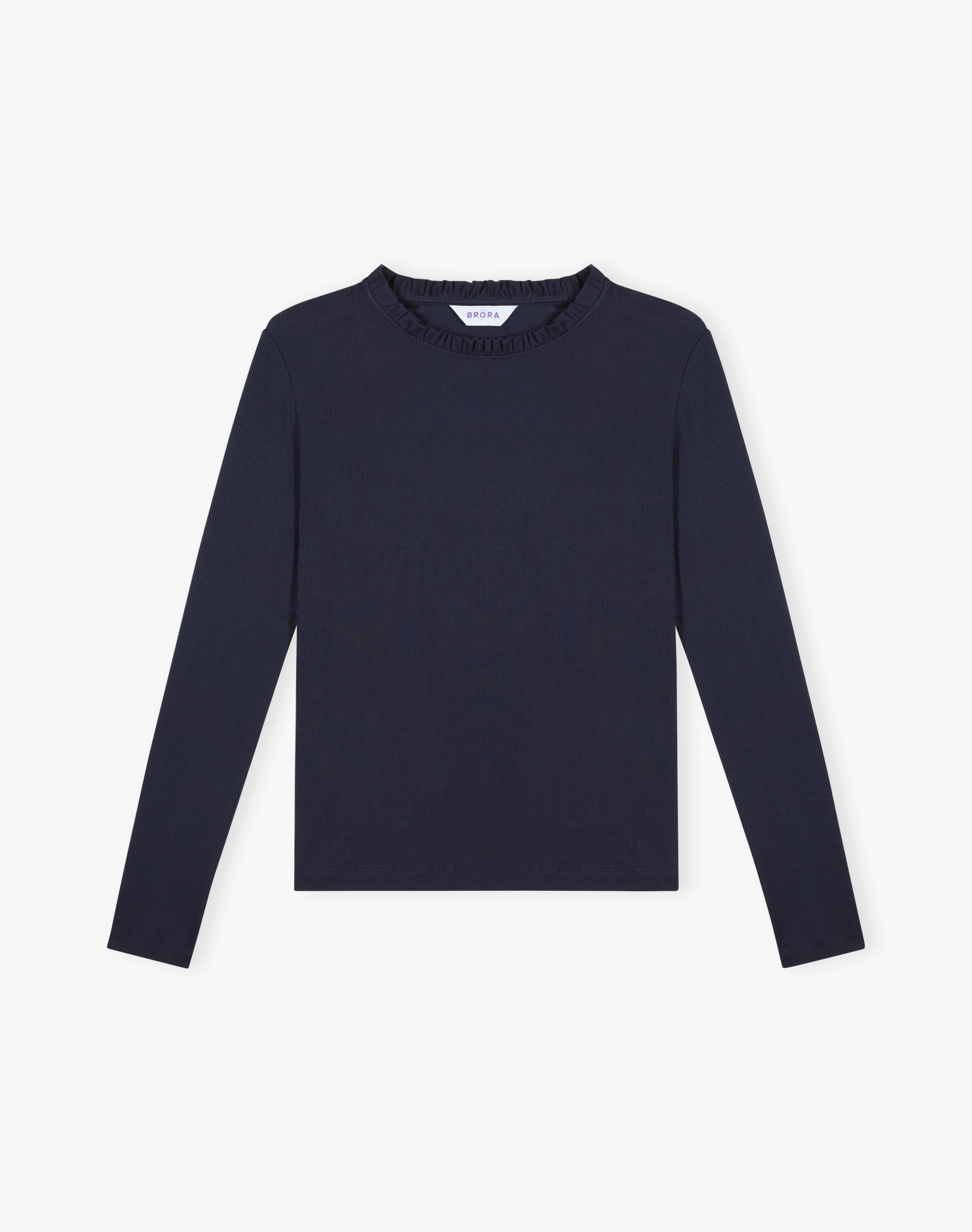 Organic Cotton Ribbed  Jersey Top