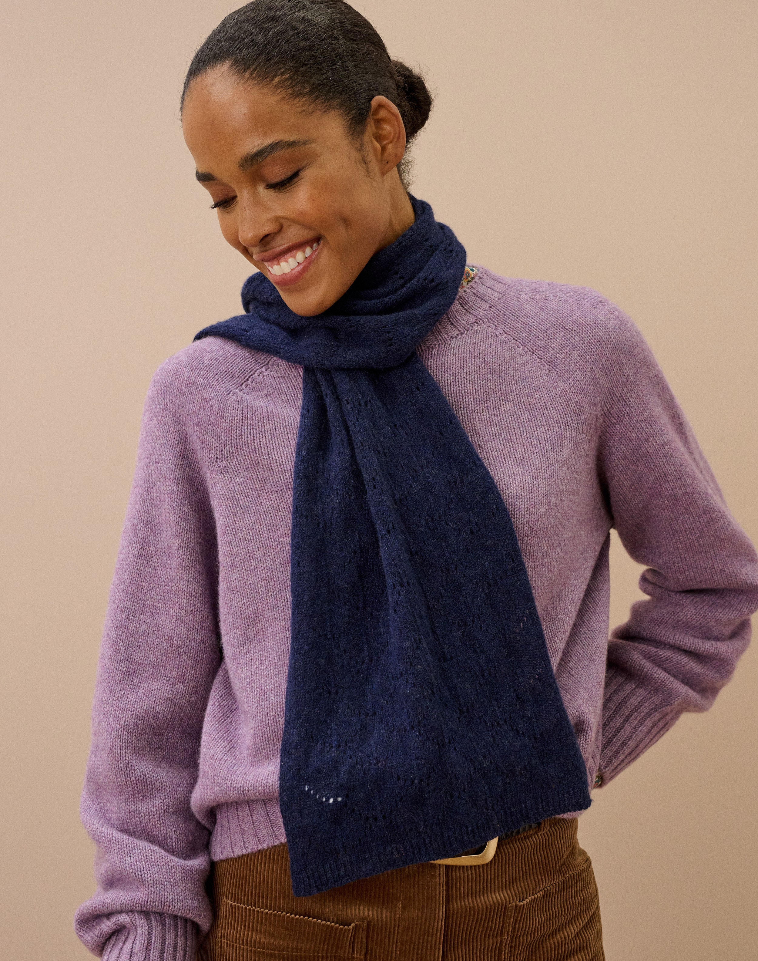 Cashmere Pointelle Scarf