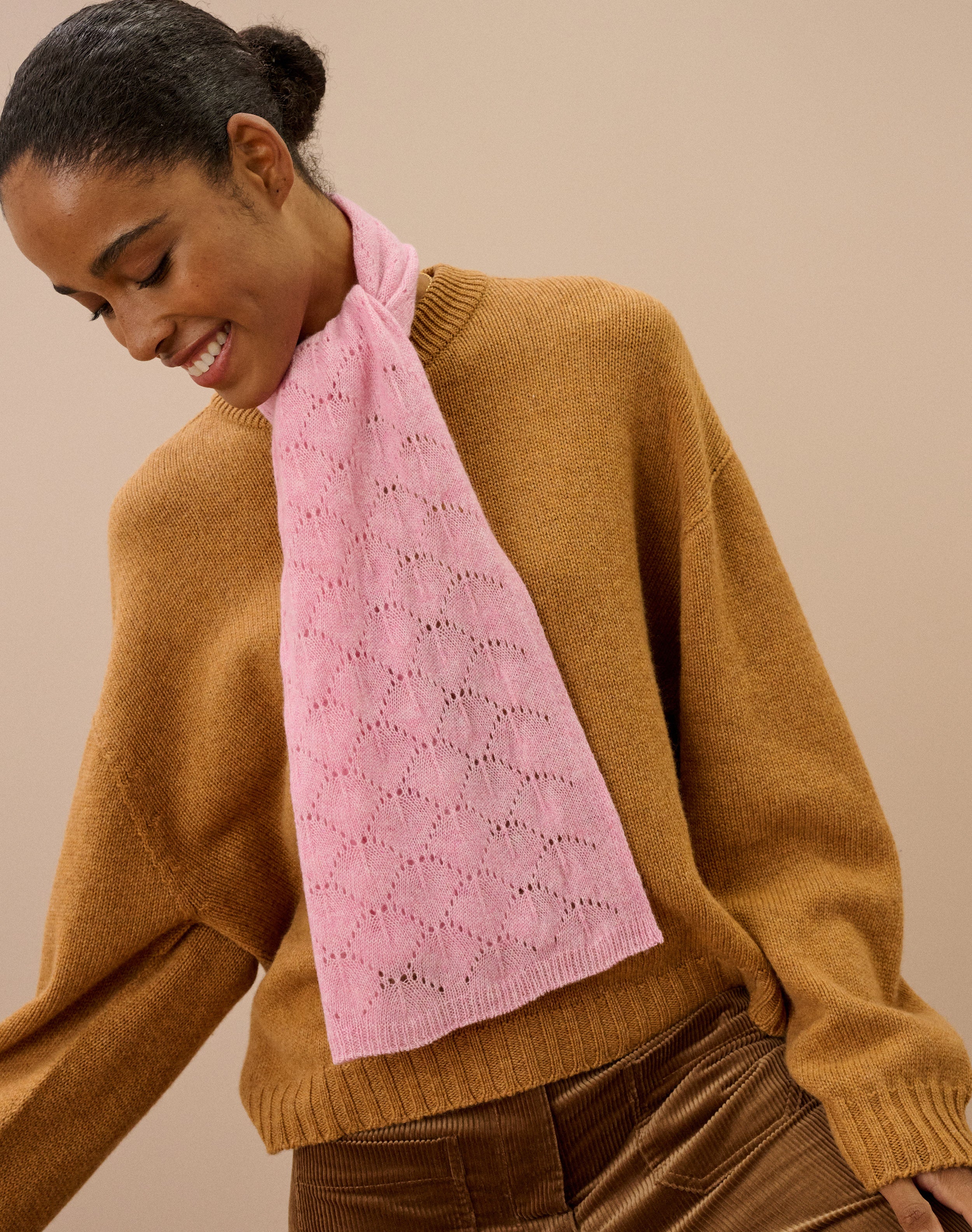 Cashmere Pointelle Scarf