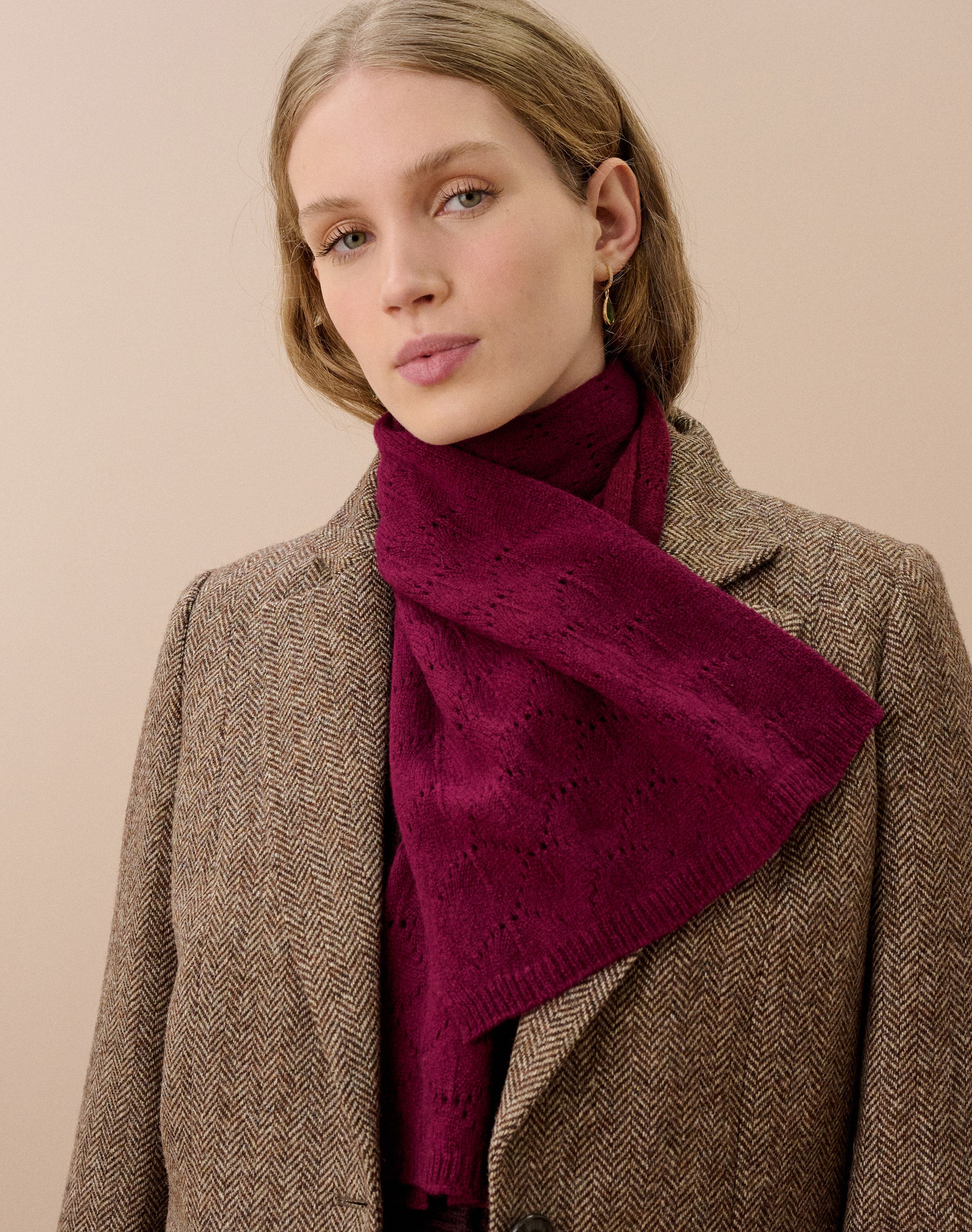 Cashmere Pointelle Scarf