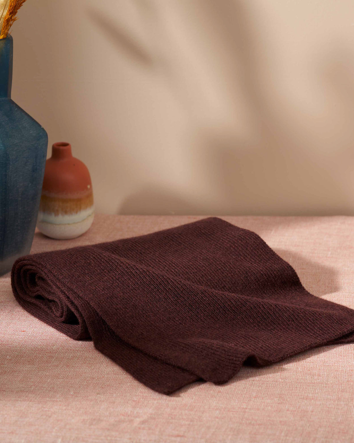 Cashmere Ribbed Scarf
