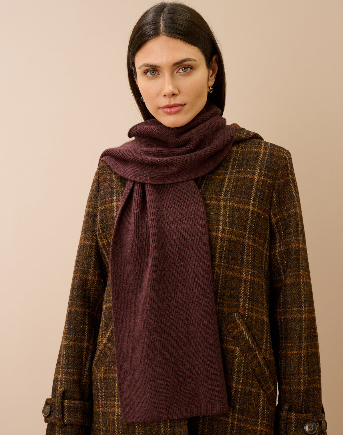 Cashmere Ribbed Scarf