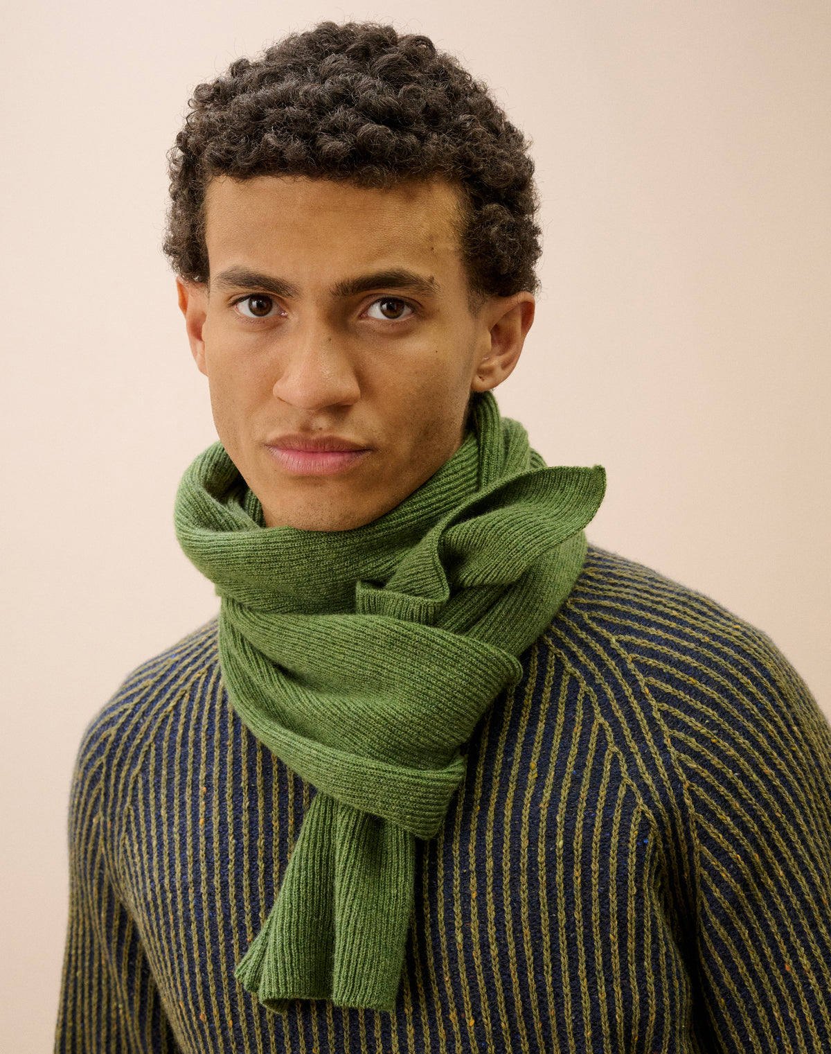 Cashmere Ribbed Scarf