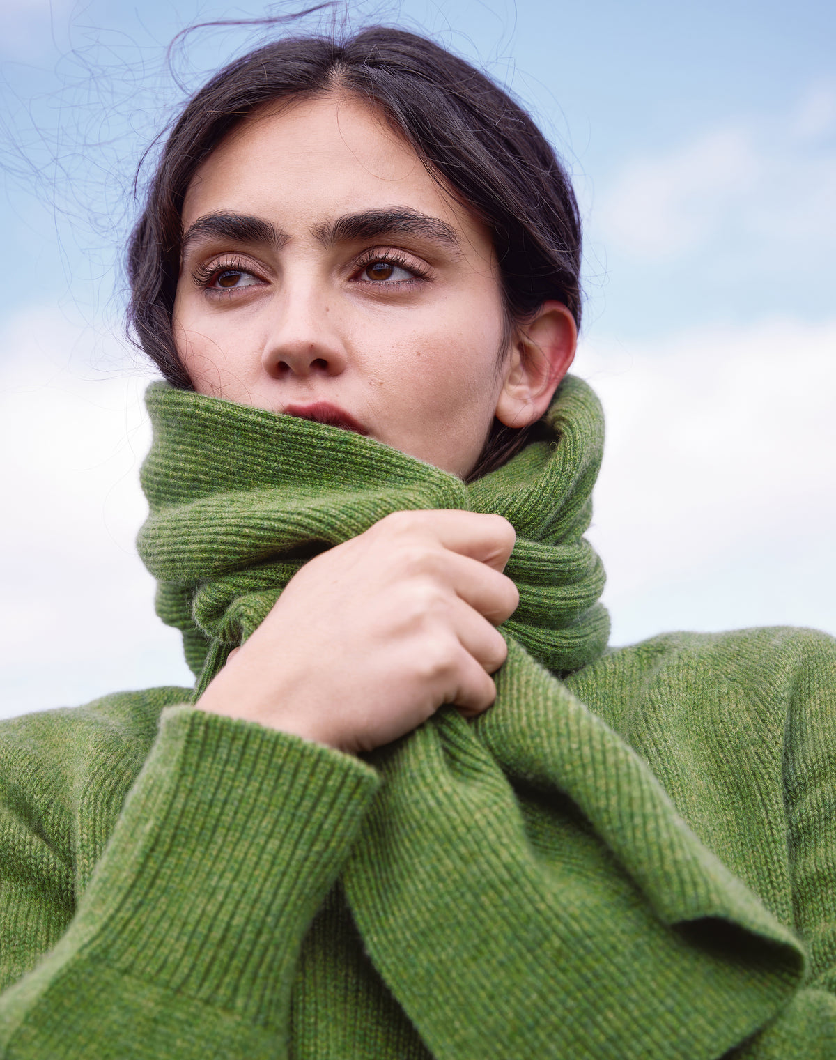Cashmere Ribbed Scarf