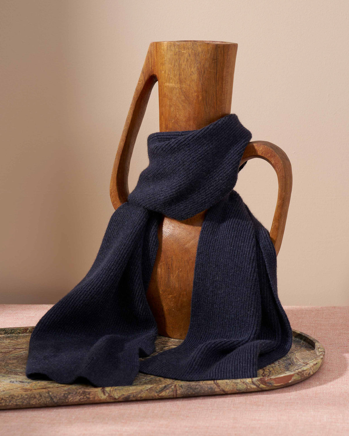 Cashmere Ribbed Scarf