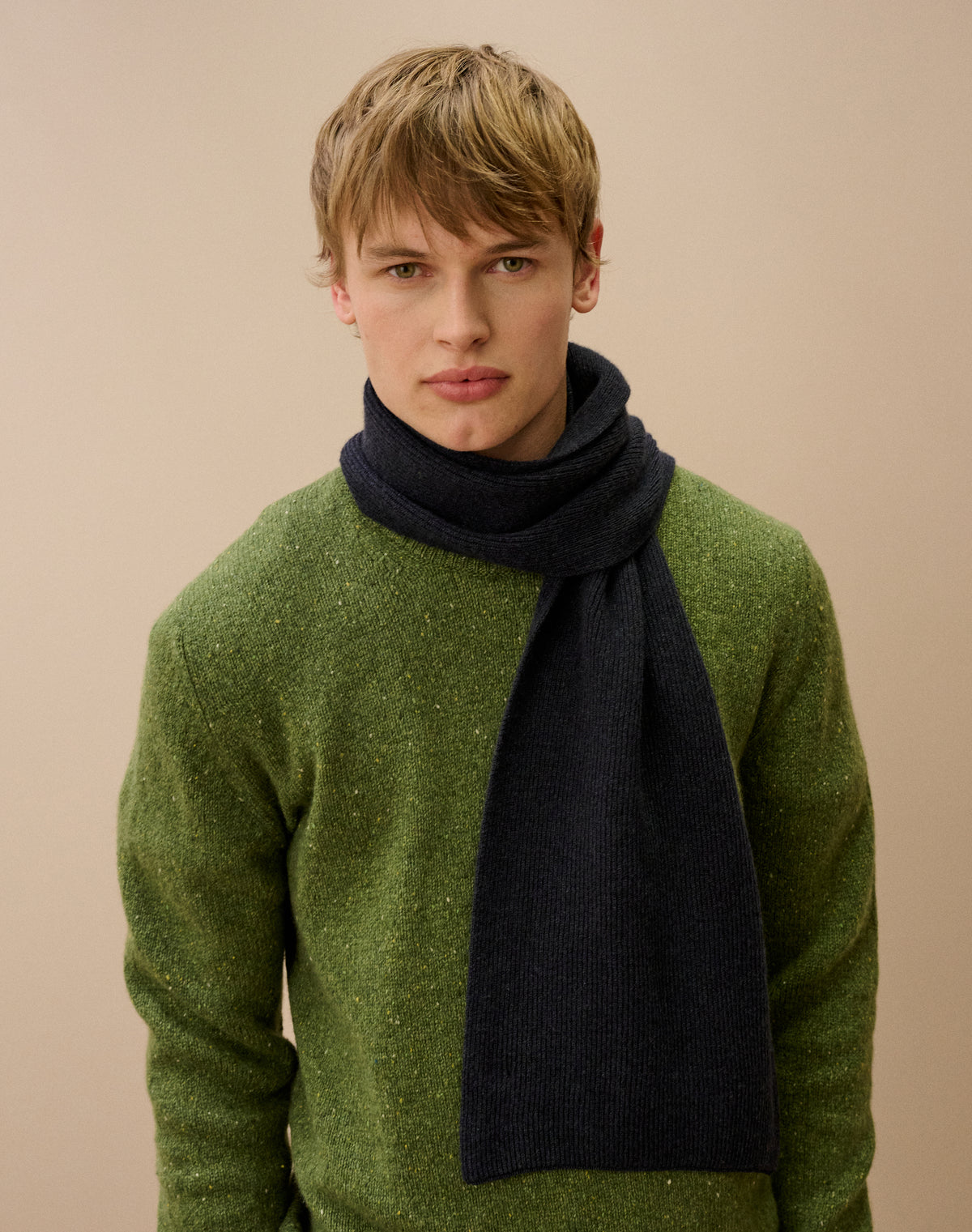 Cashmere Ribbed Scarf