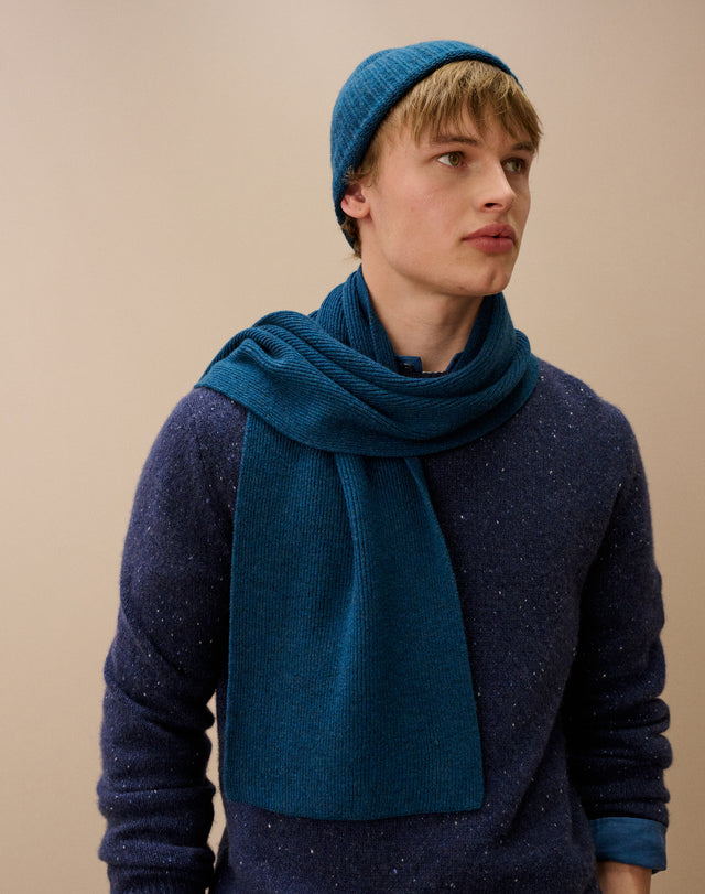 Cashmere Ribbed Scarf