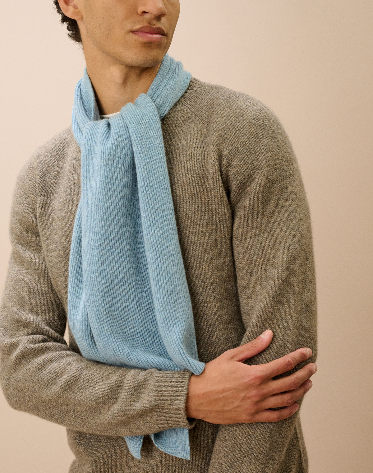 Cashmere Ribbed Scarf
