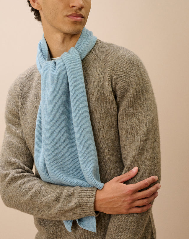 Cashmere Ribbed Scarf