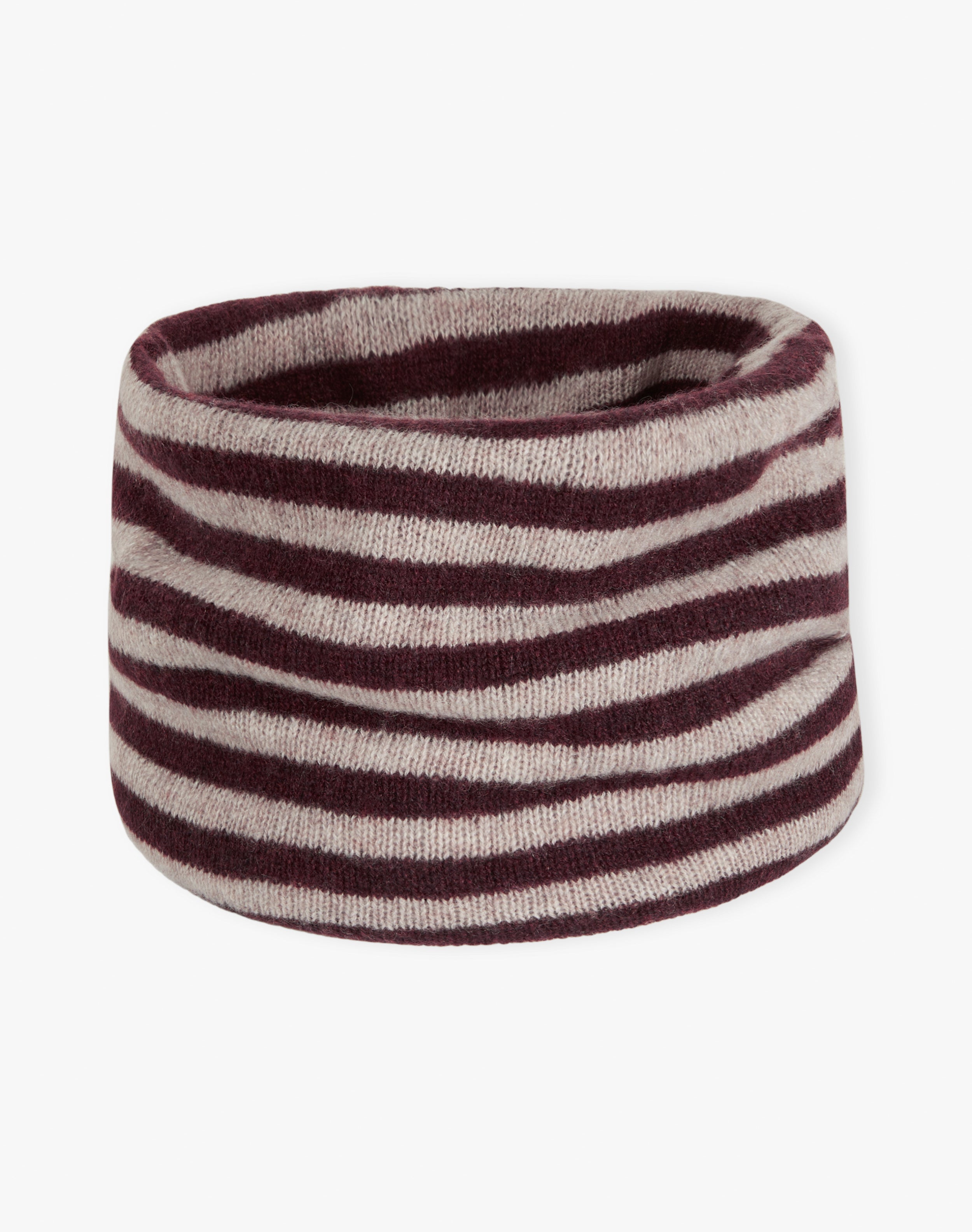 Cashmere Gauzy Stripe Snood