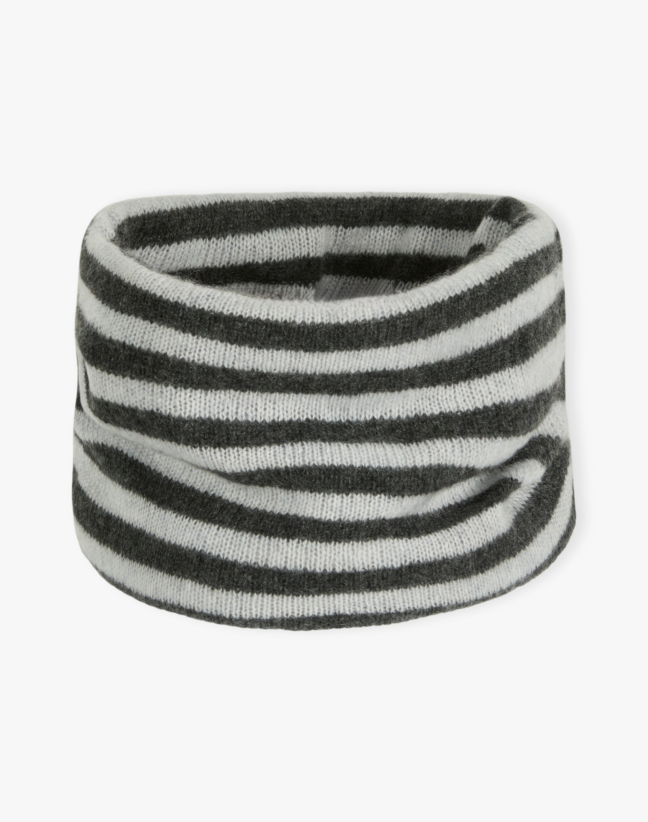 Cashmere Gauzy Stripe Snood