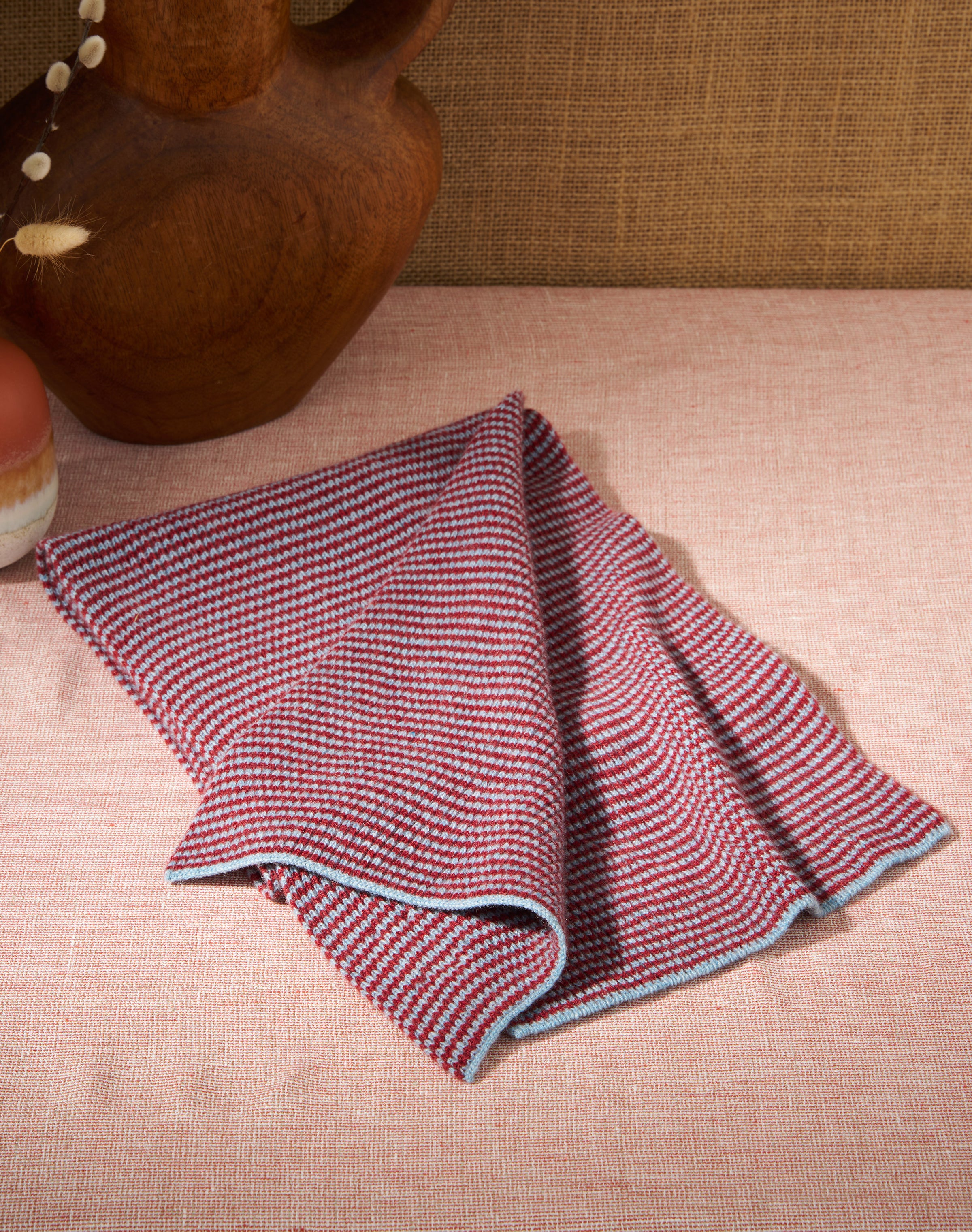 Cashmere Fine Stripe Scarf