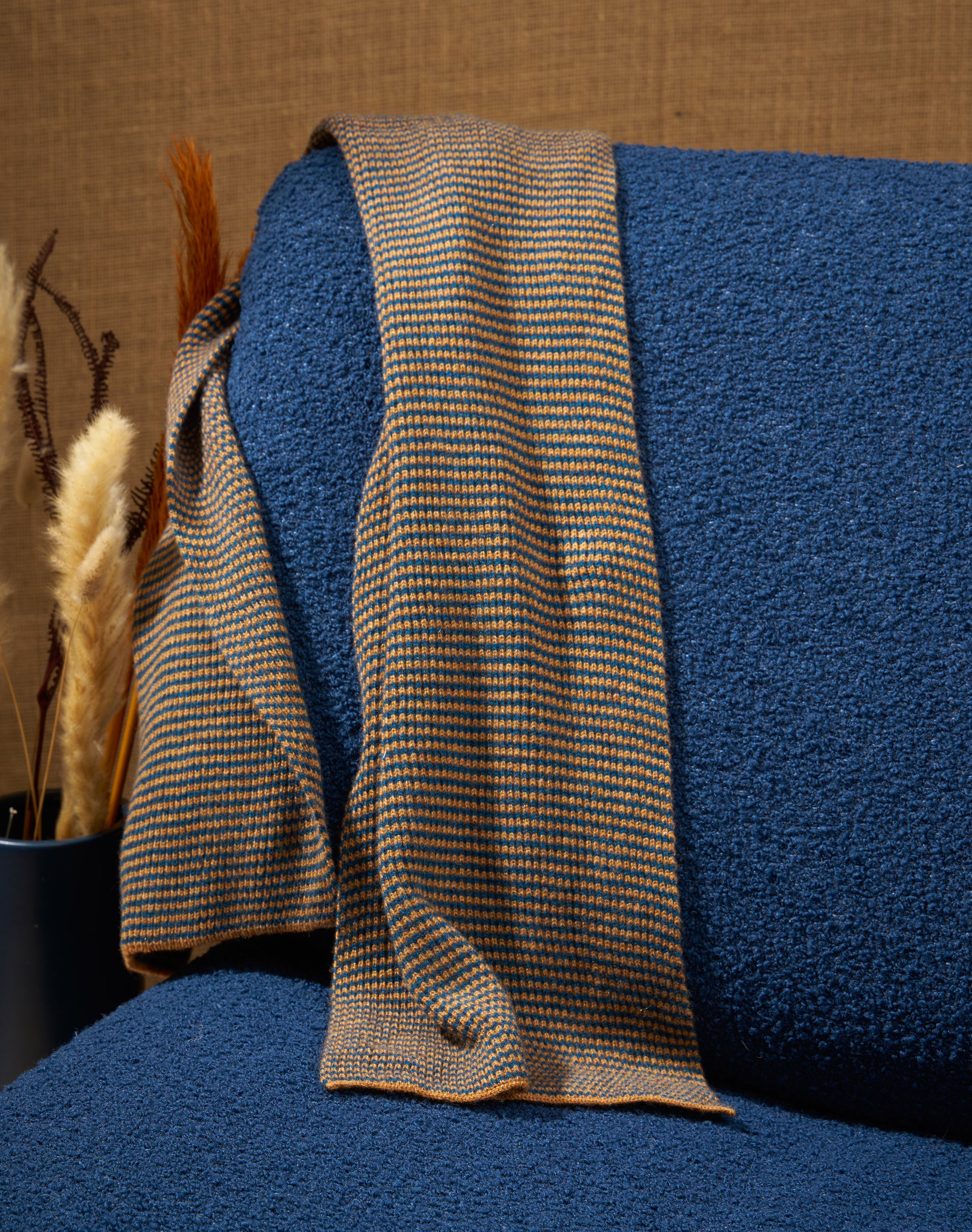 Cashmere Fine Stripe Scarf