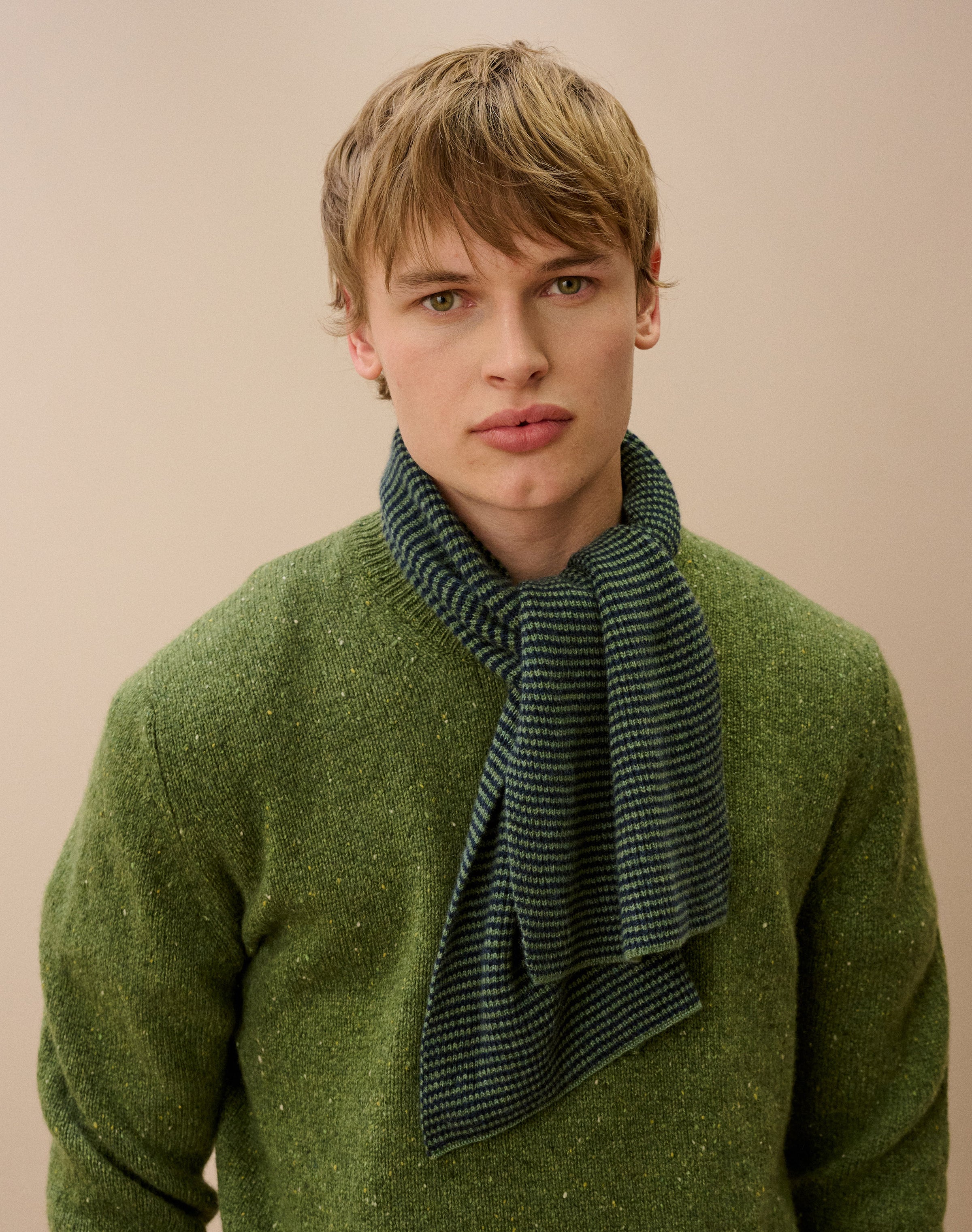Cashmere Fine Stripe Scarf