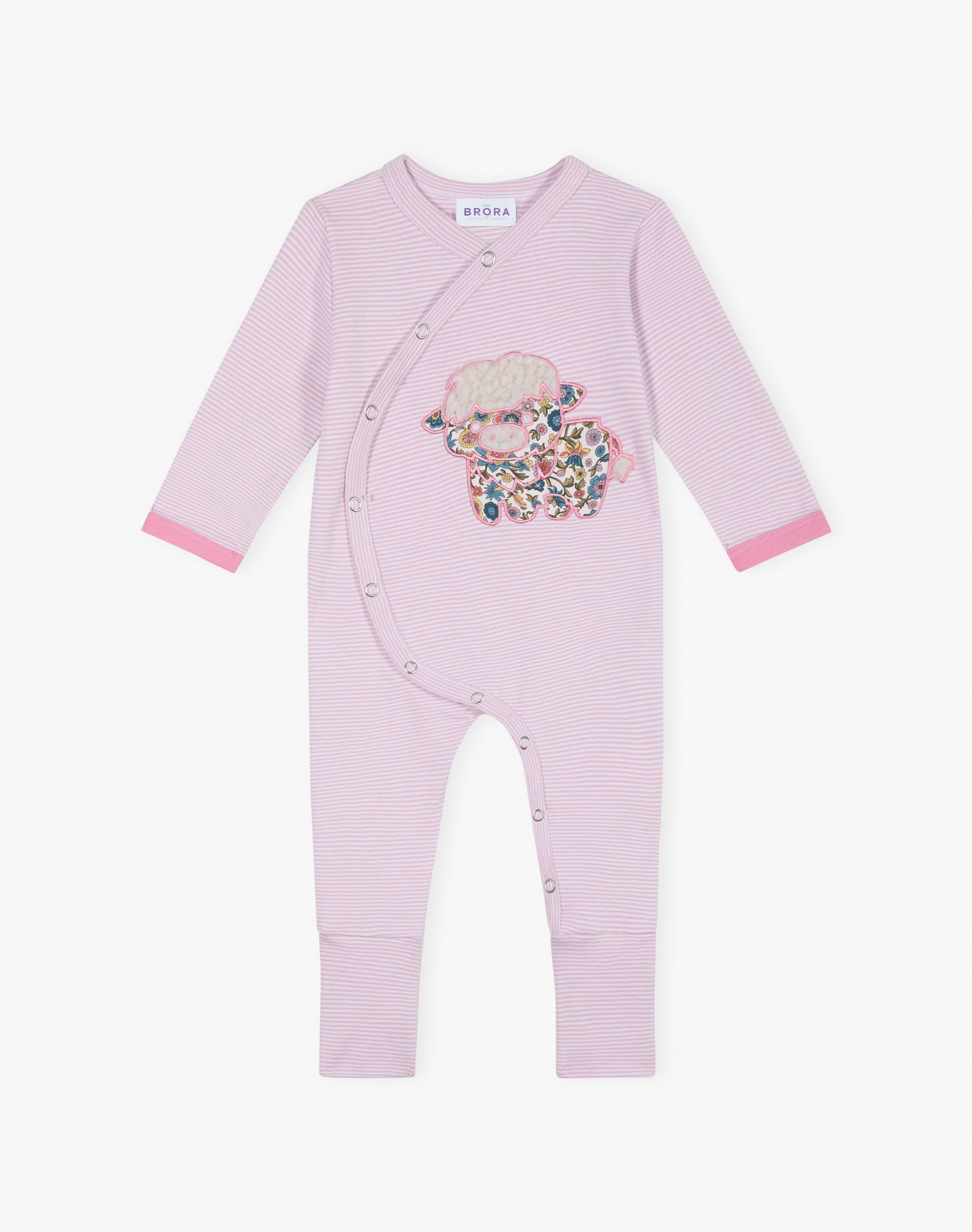 Liberty Print Applique Babygro