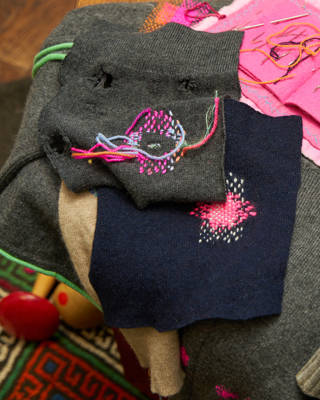 How To Visible Mend: Darning a Hole in Your Knitwear