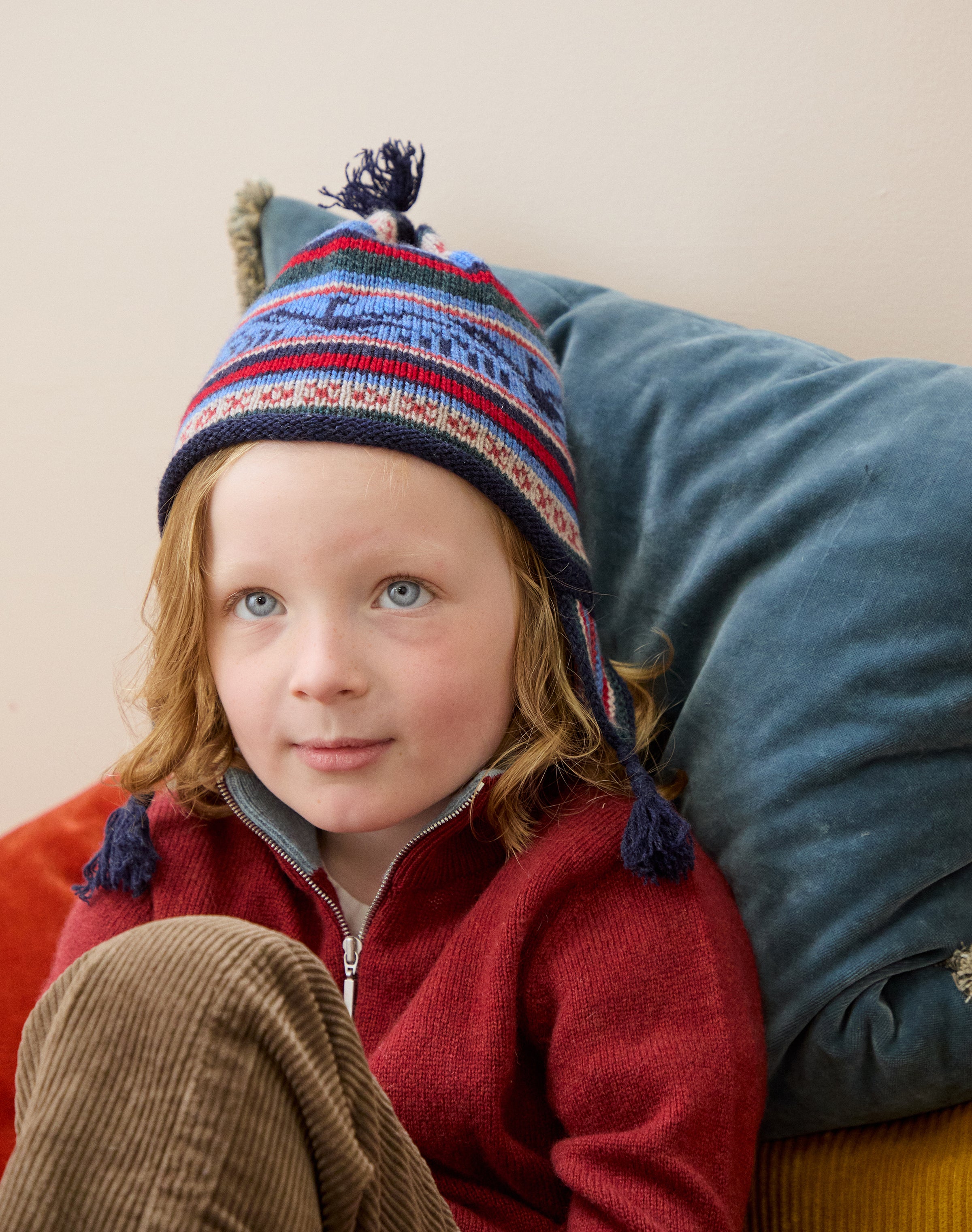 Cashmere Hand Knit Inca Hat