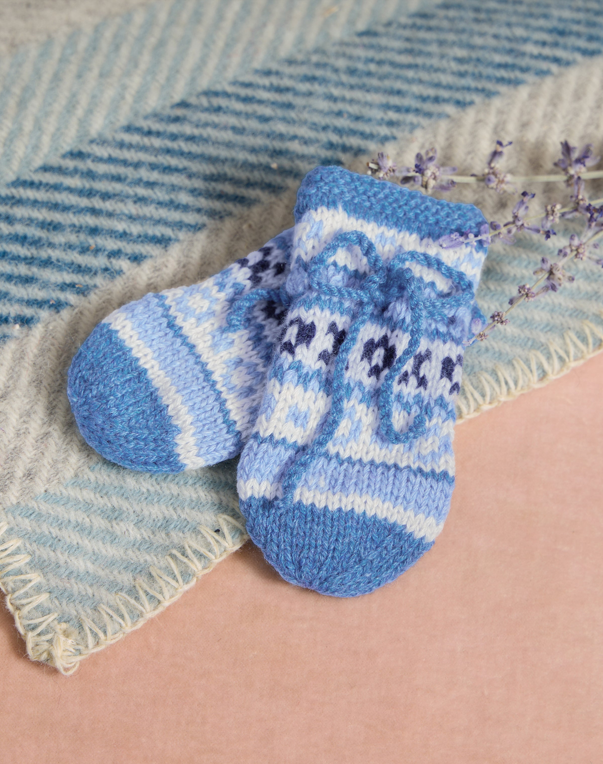 Cashmere Hand Knit Fair Isle Mittens