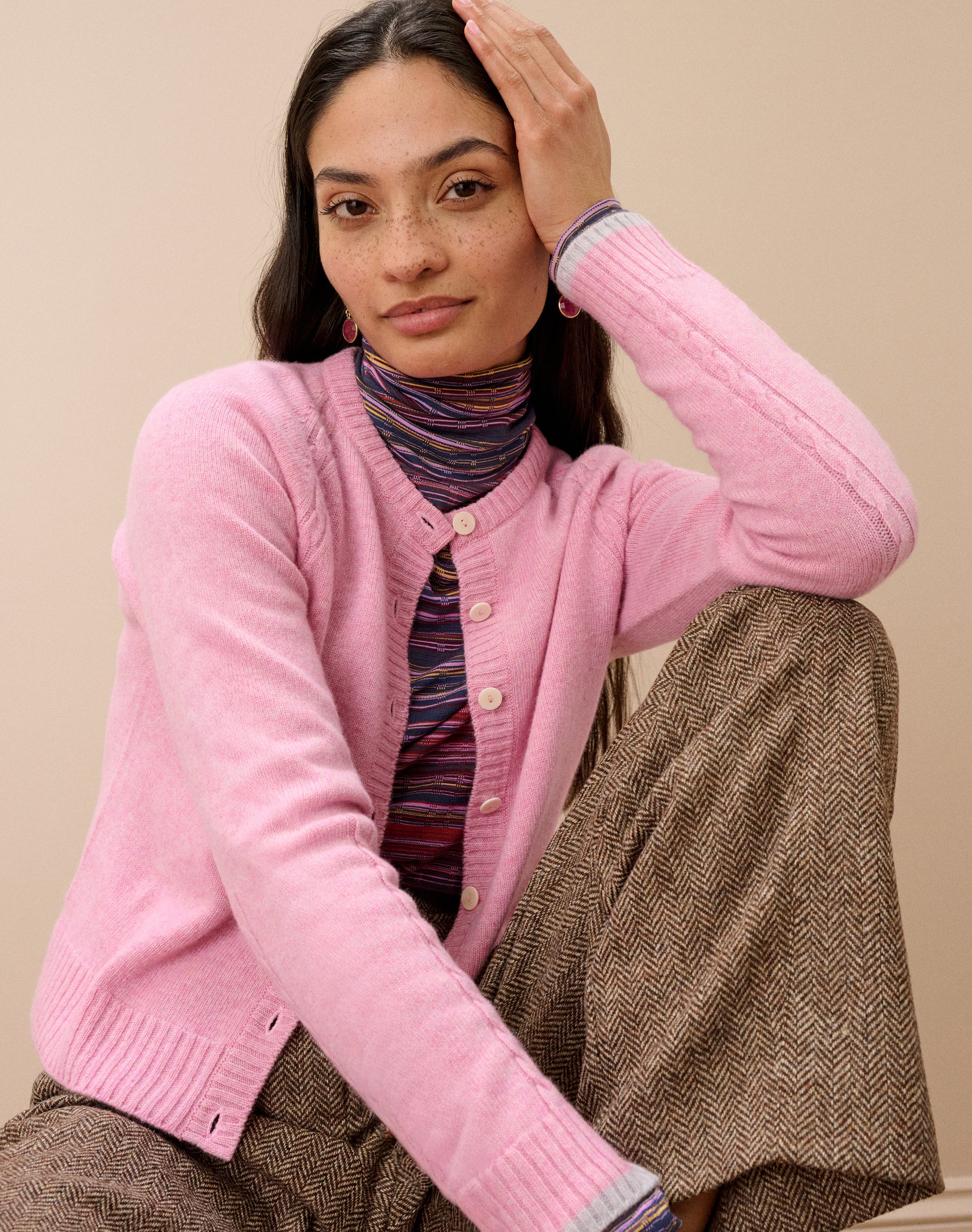 Cashmere Cable Cardigan